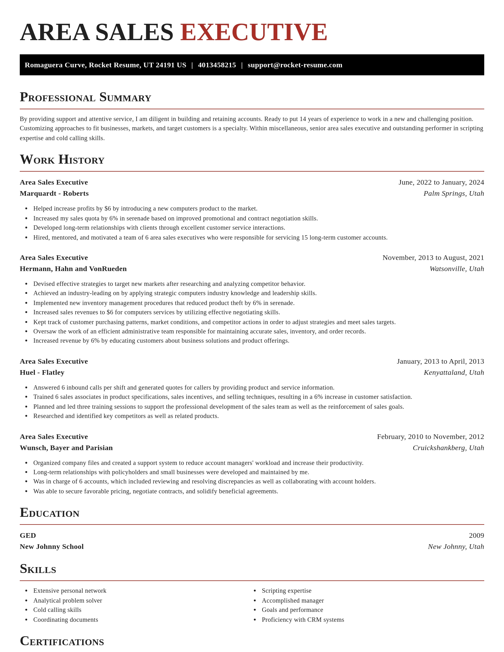Exquisite resume template
