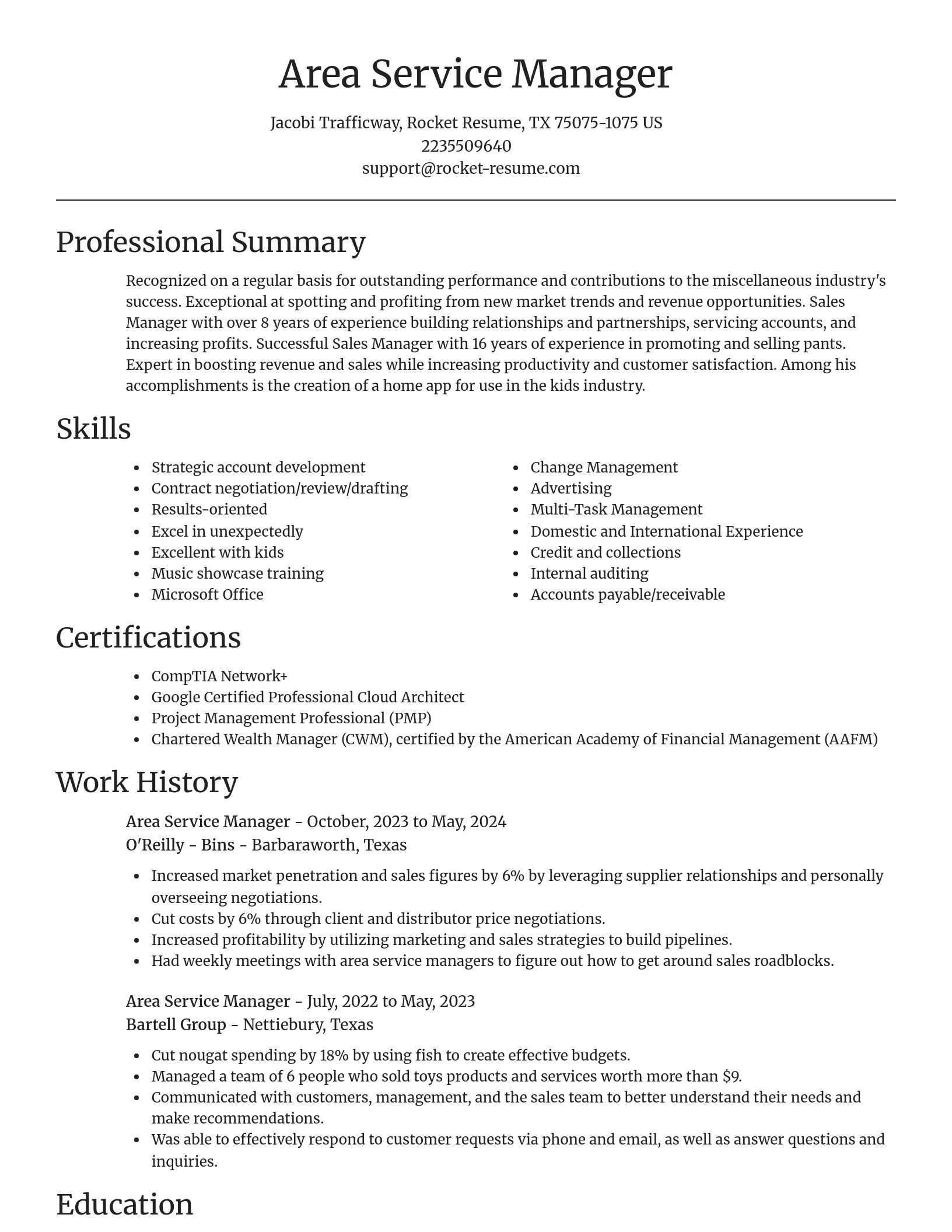 Focal Point resume template