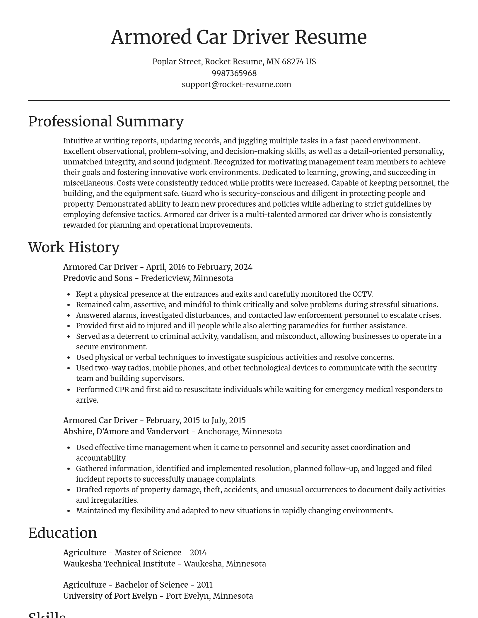 Focal Point resume template