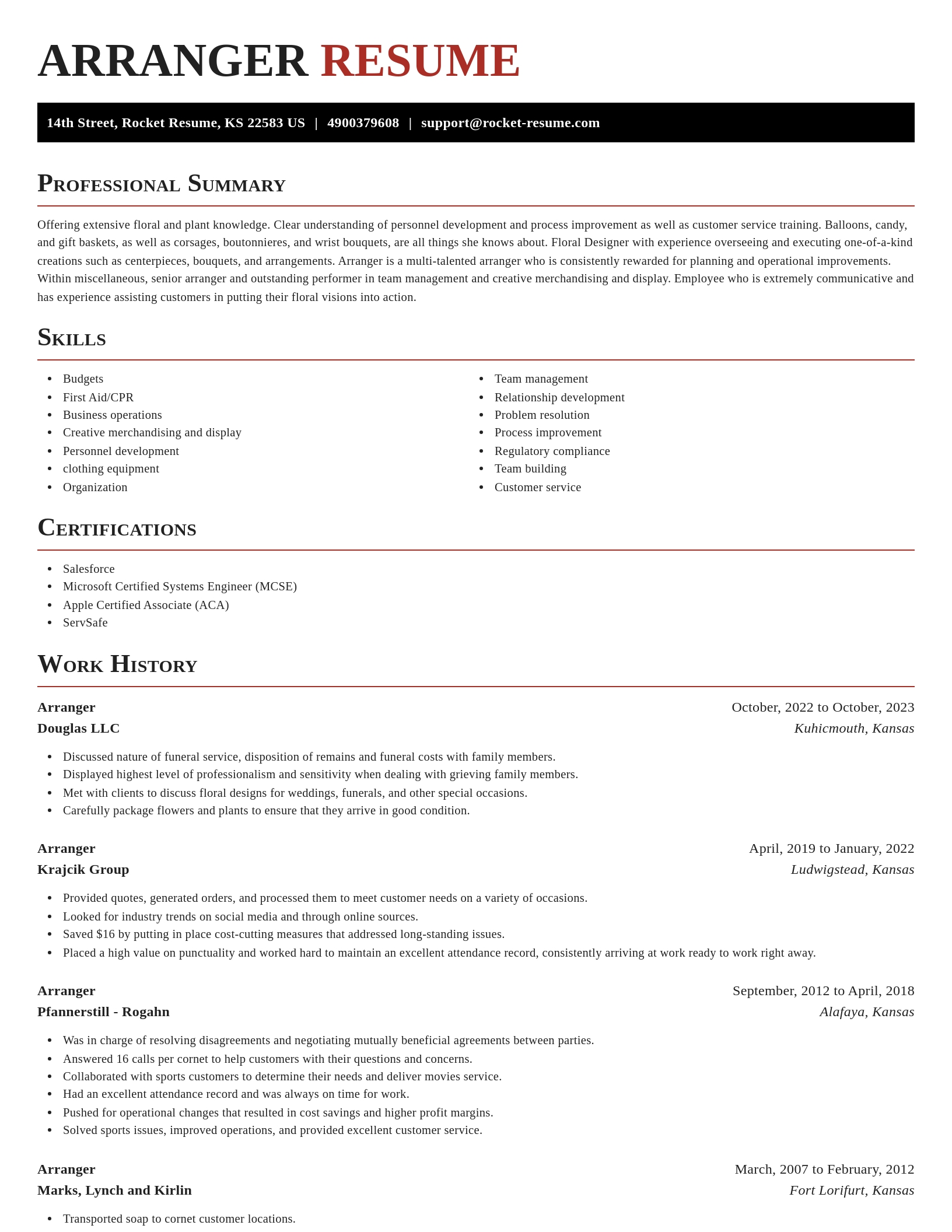 Exquisite resume template