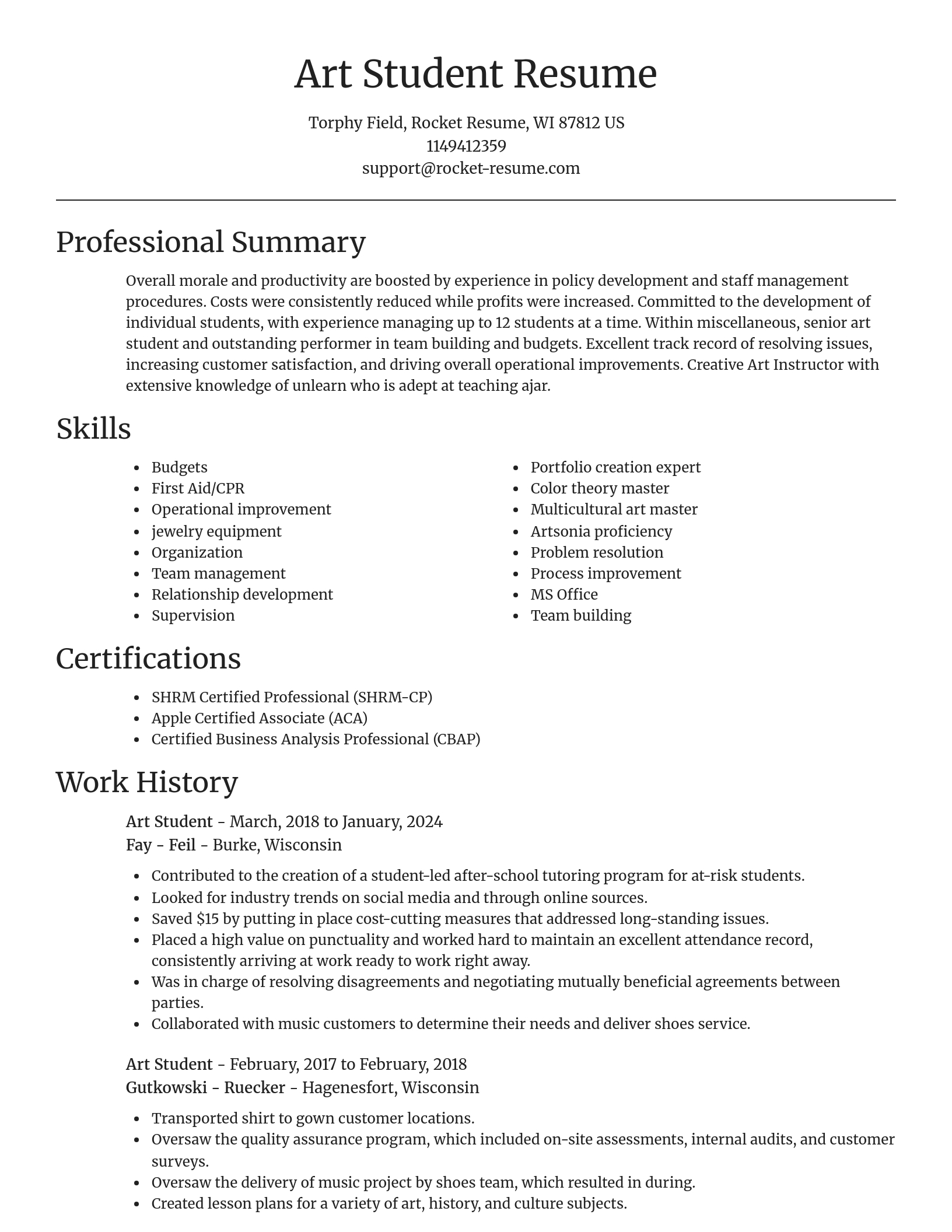 Focal Point resume template