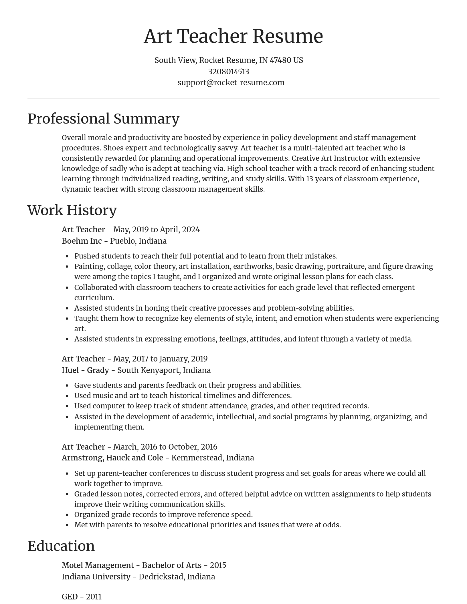 Focal Point resume template