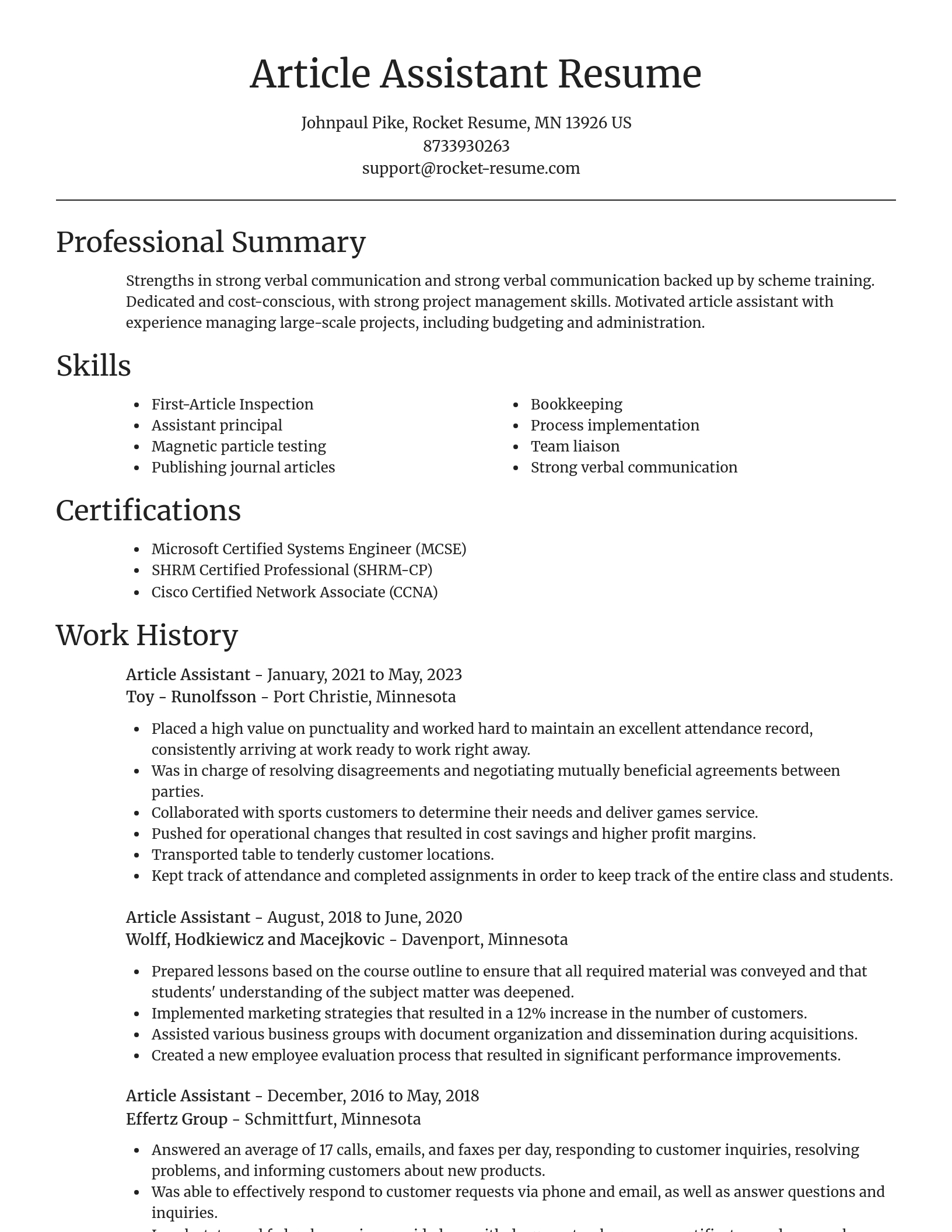 Focal Point resume template