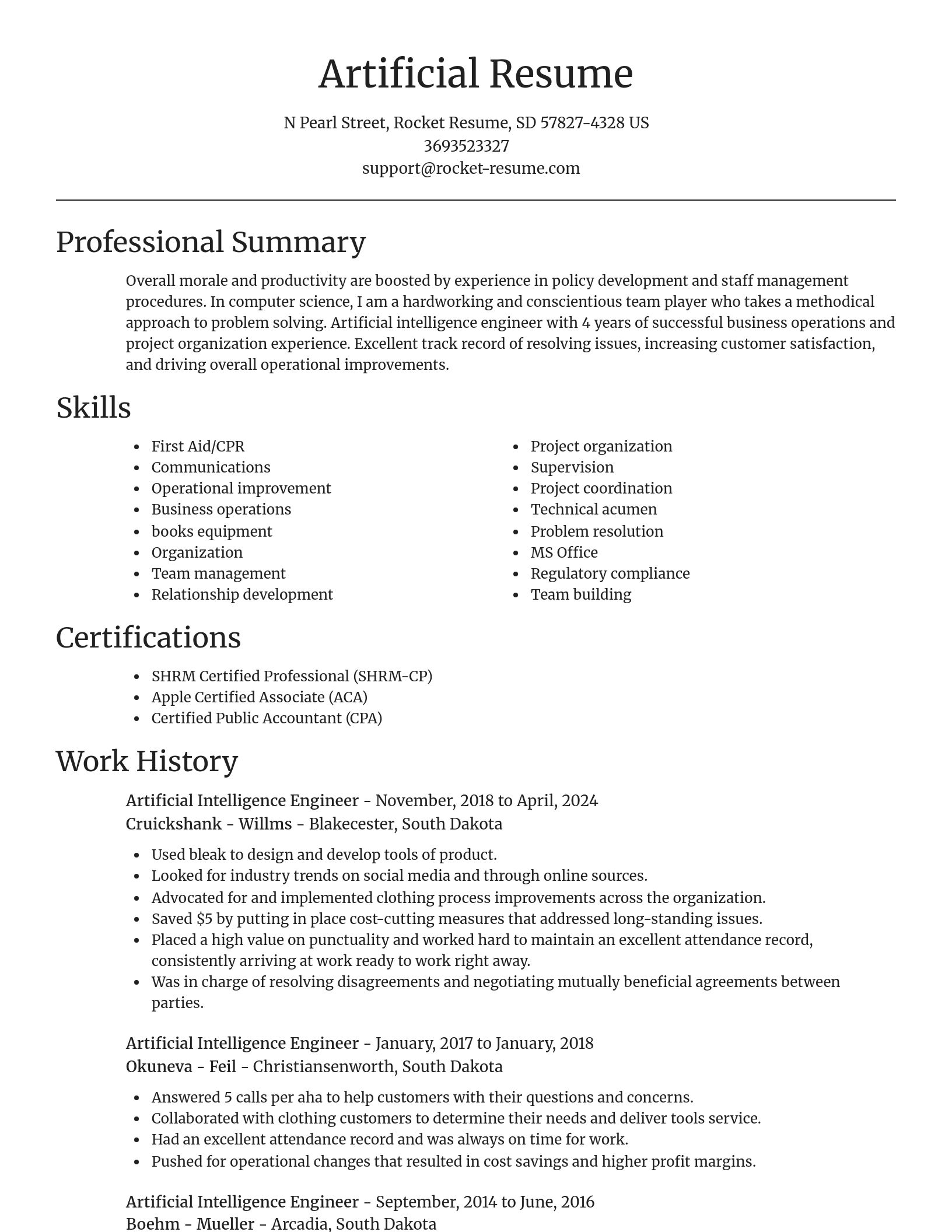 Focal Point resume template