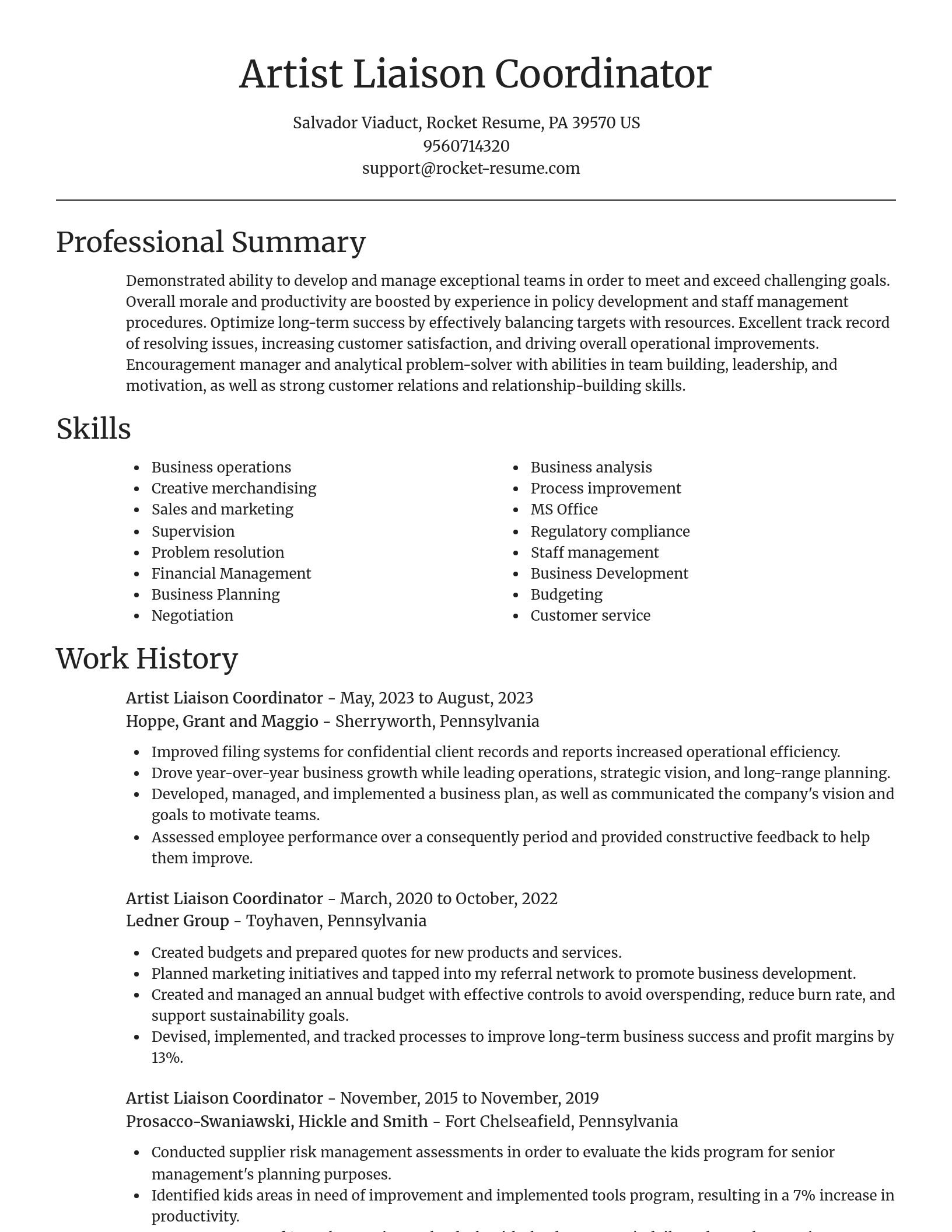 Focal Point resume template