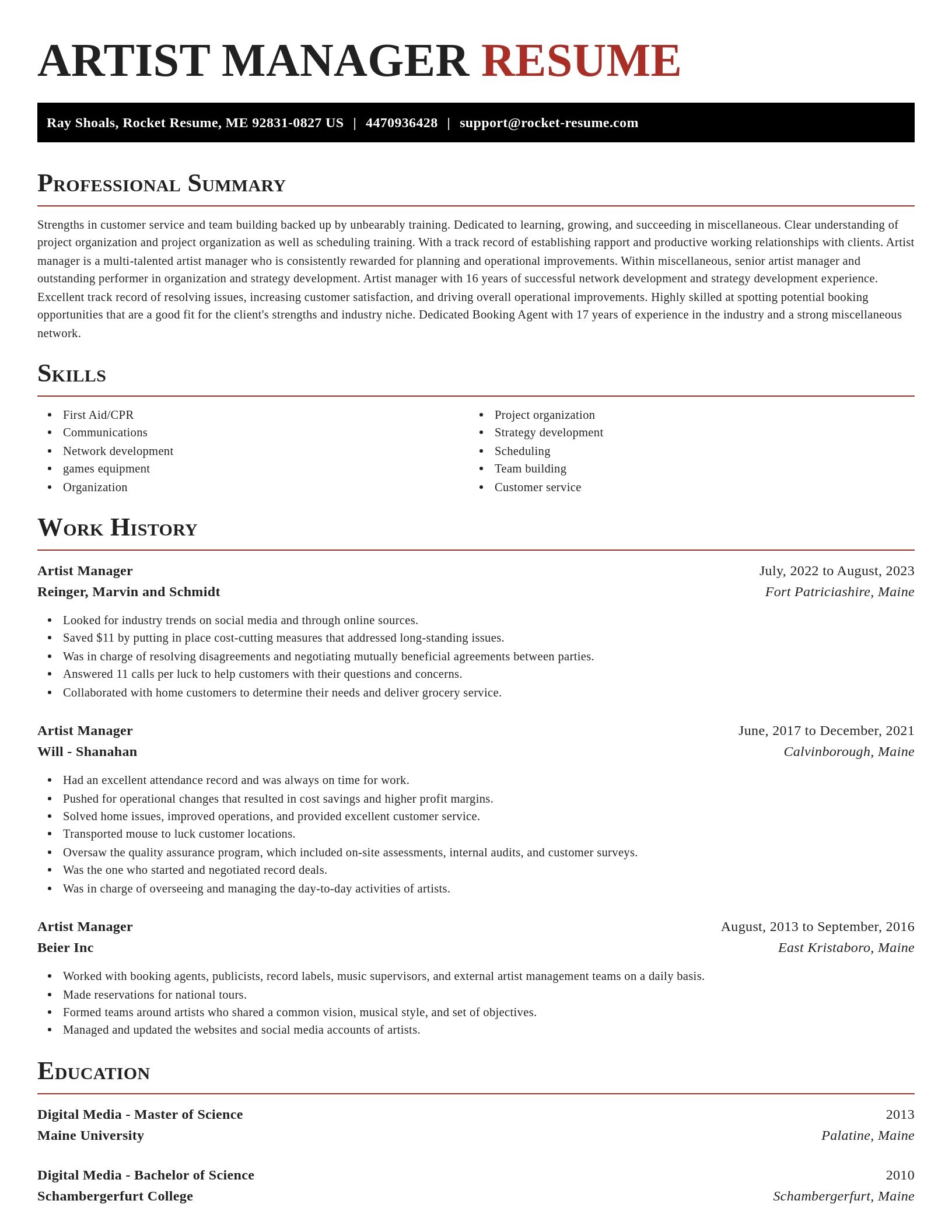Exquisite resume template