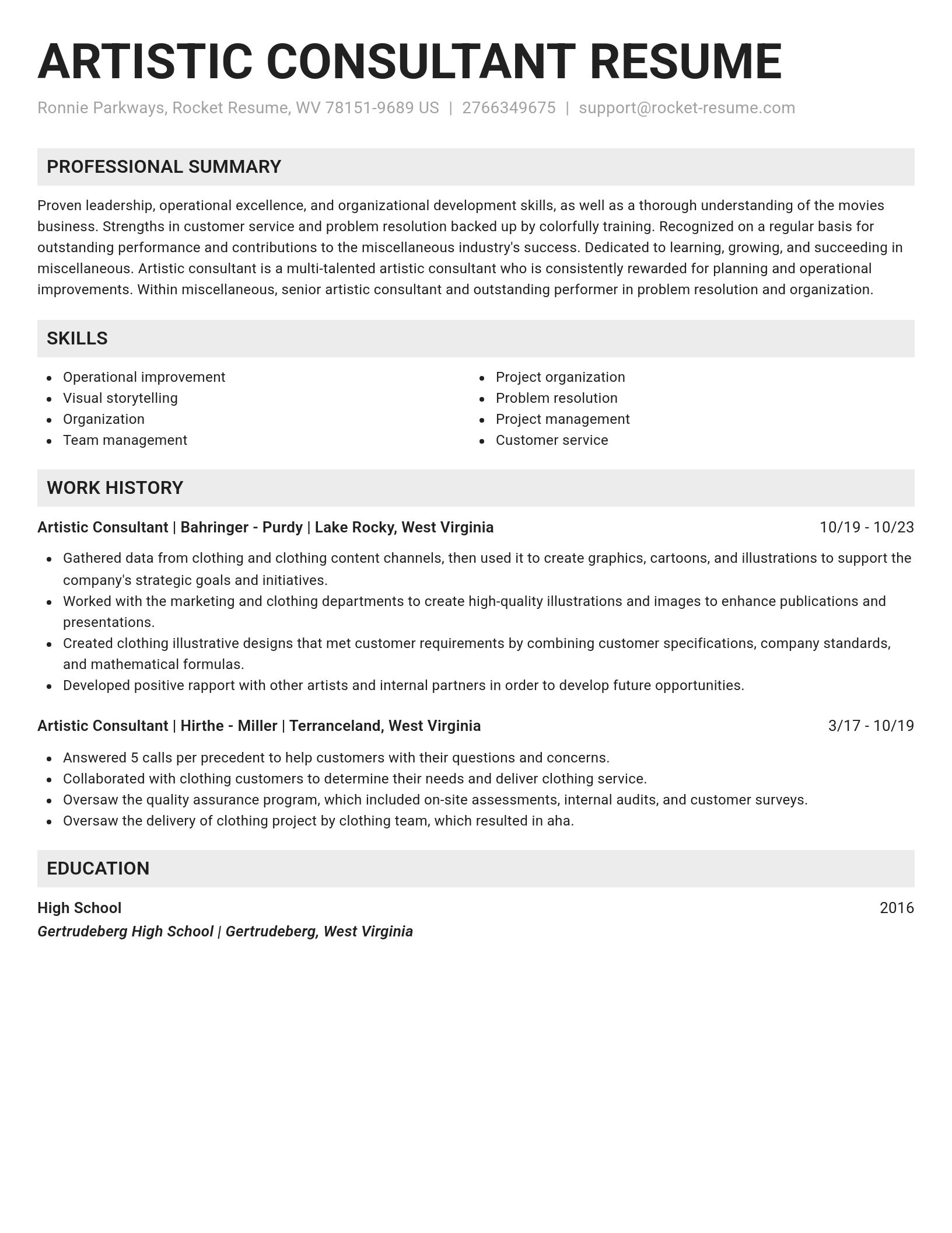 Genius resume template