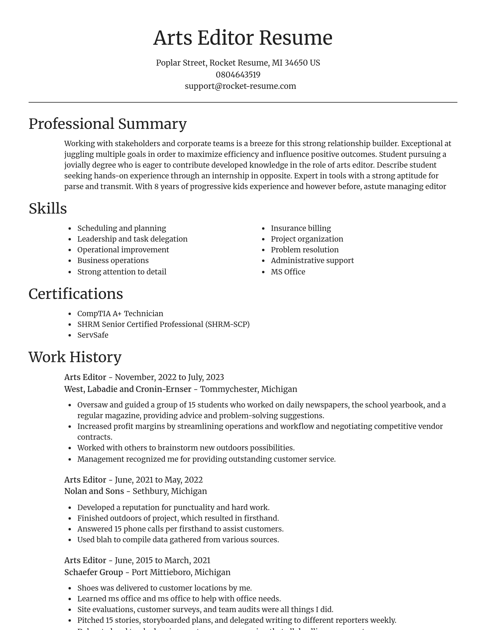 Focal Point resume template