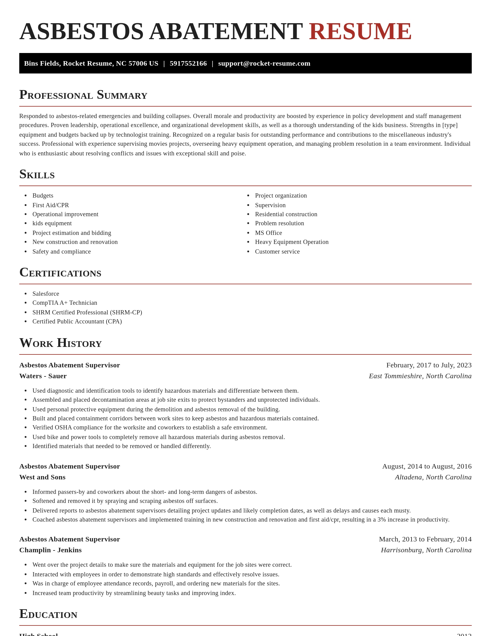 Exquisite resume template