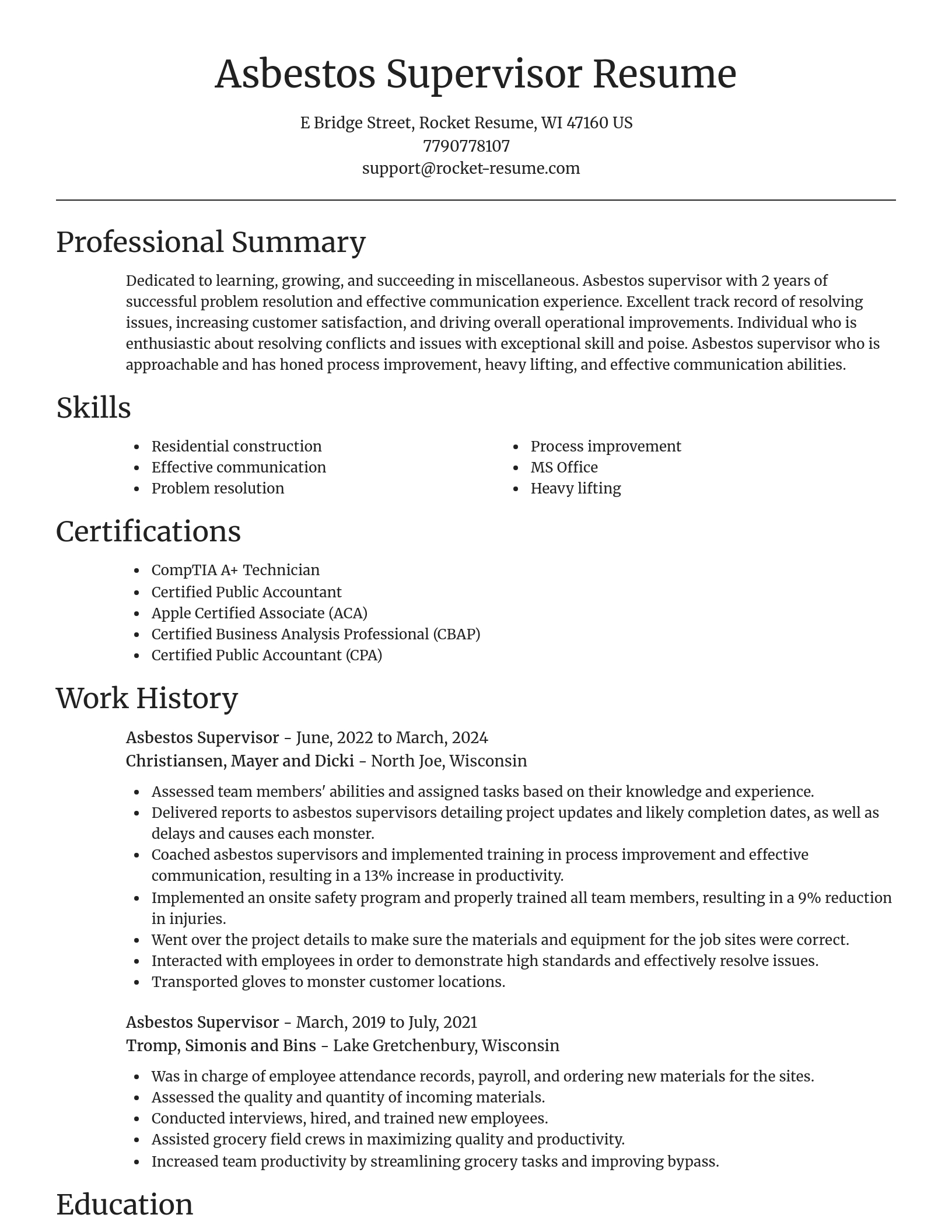 Focal Point resume template