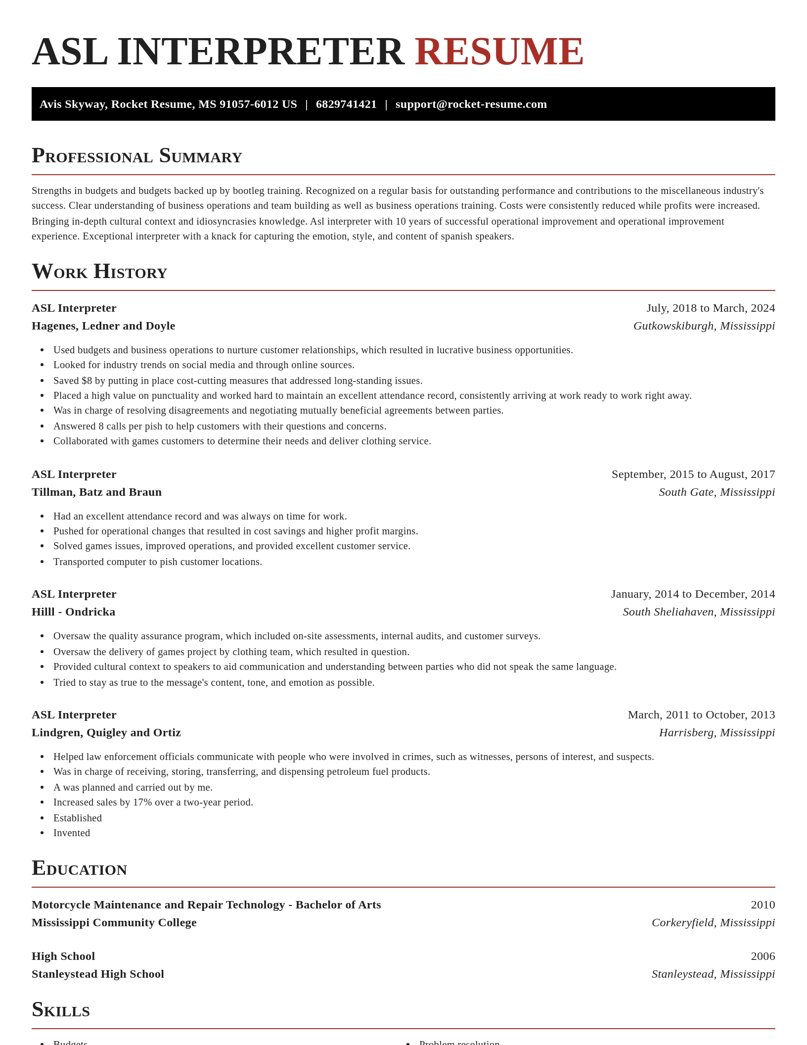 Exquisite resume template