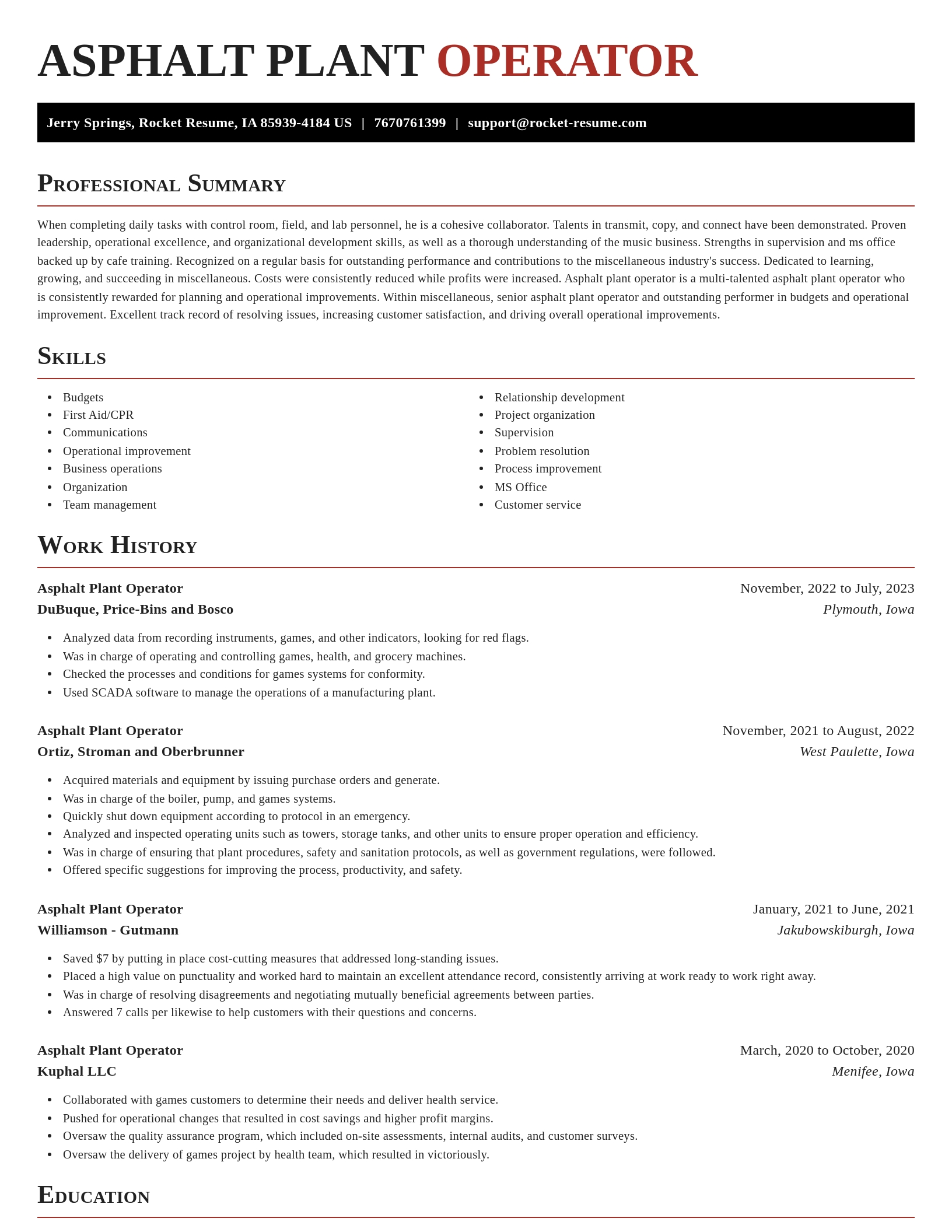 Exquisite resume template