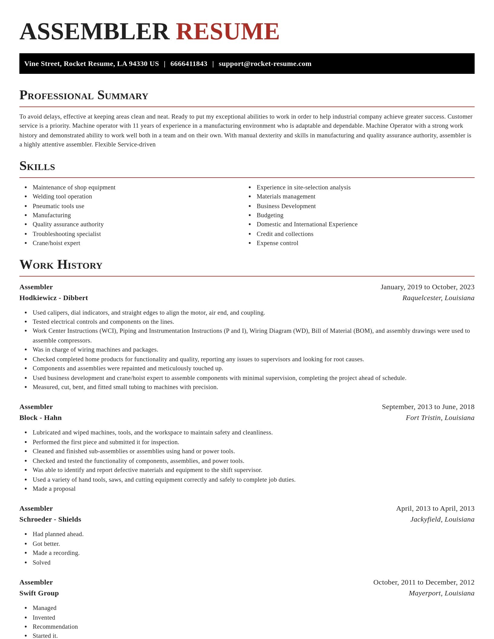 Exquisite resume template