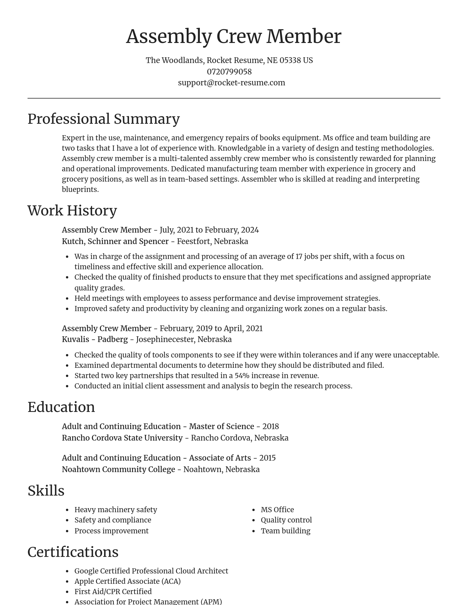 Focal Point resume template