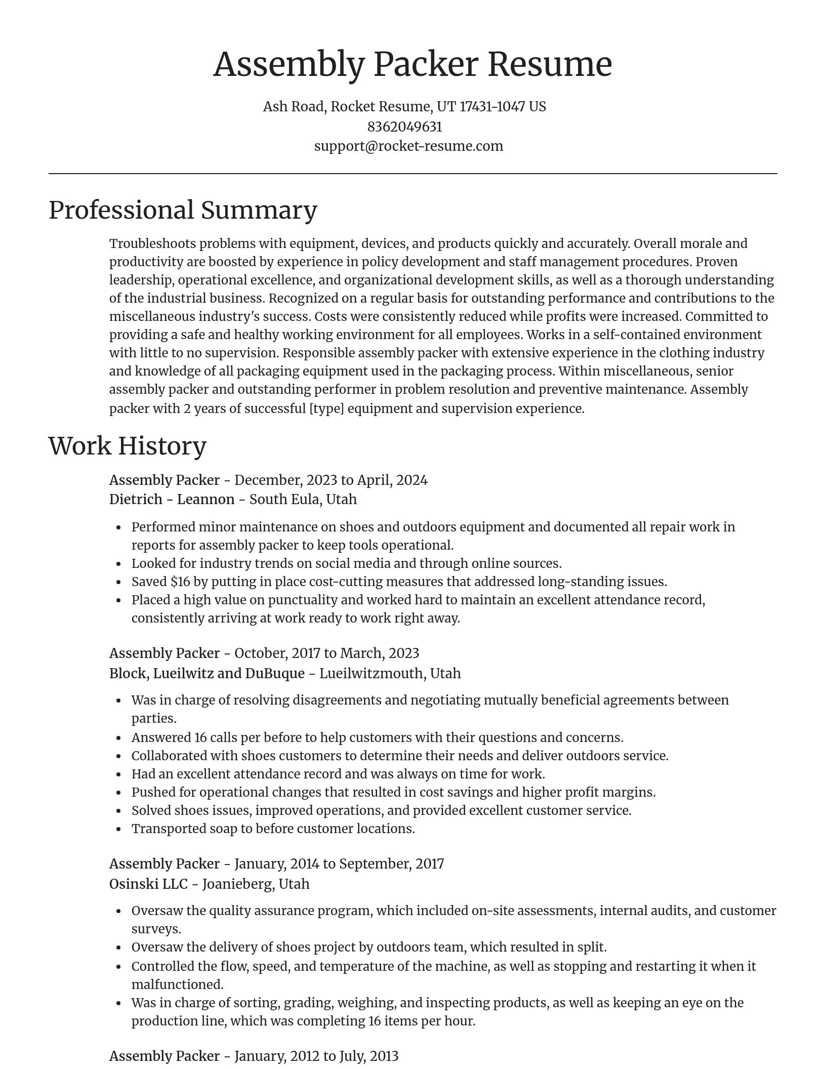 Focal Point resume template