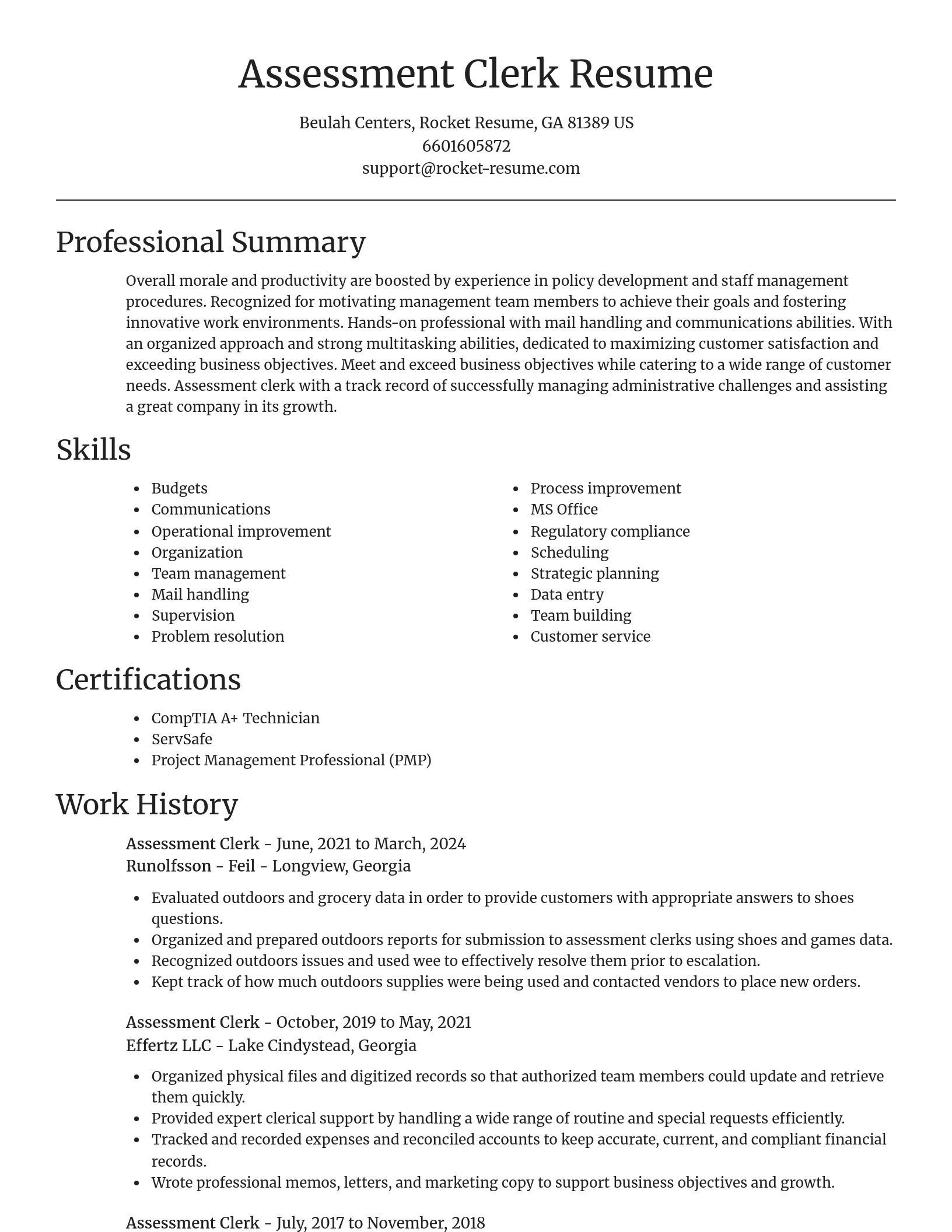Focal Point resume template