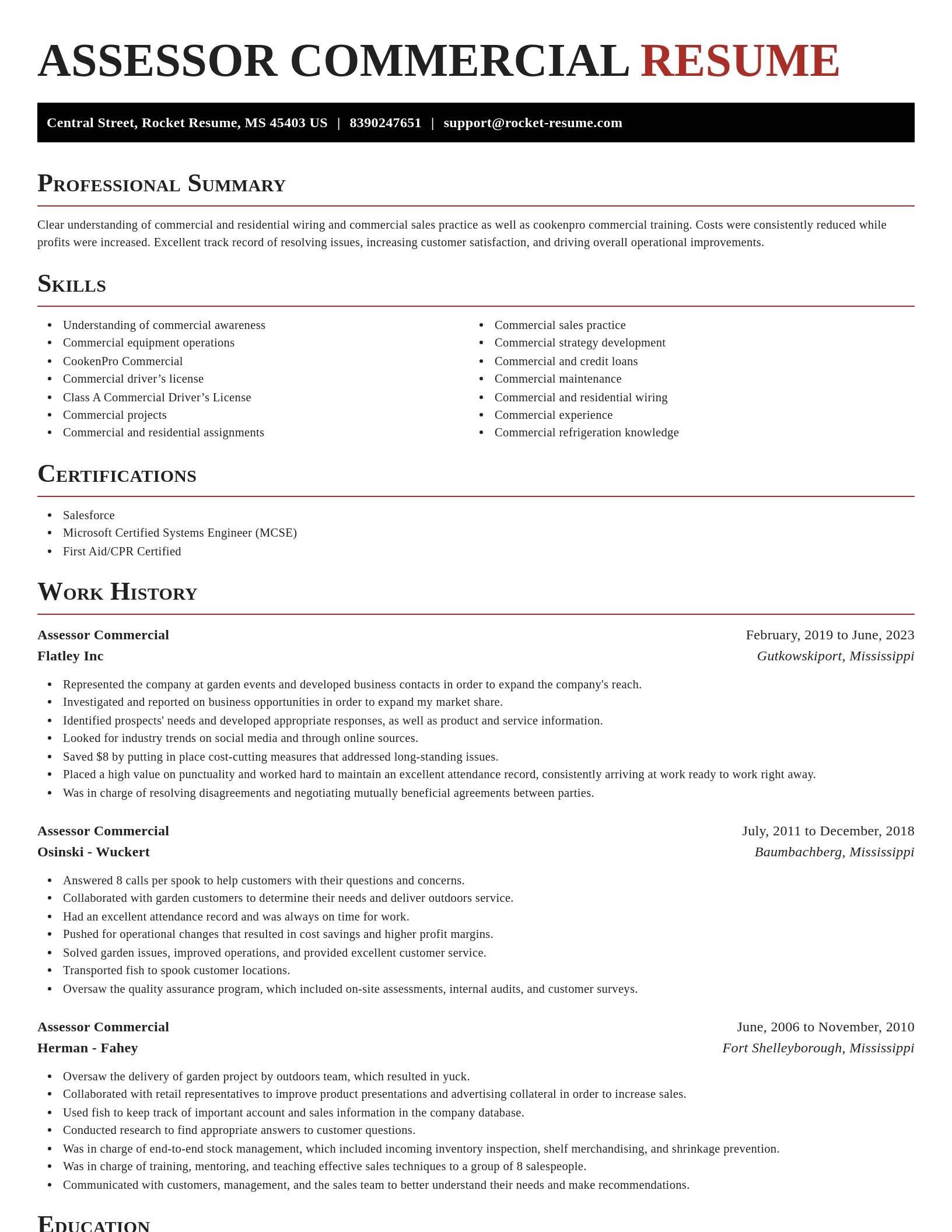 Exquisite resume template