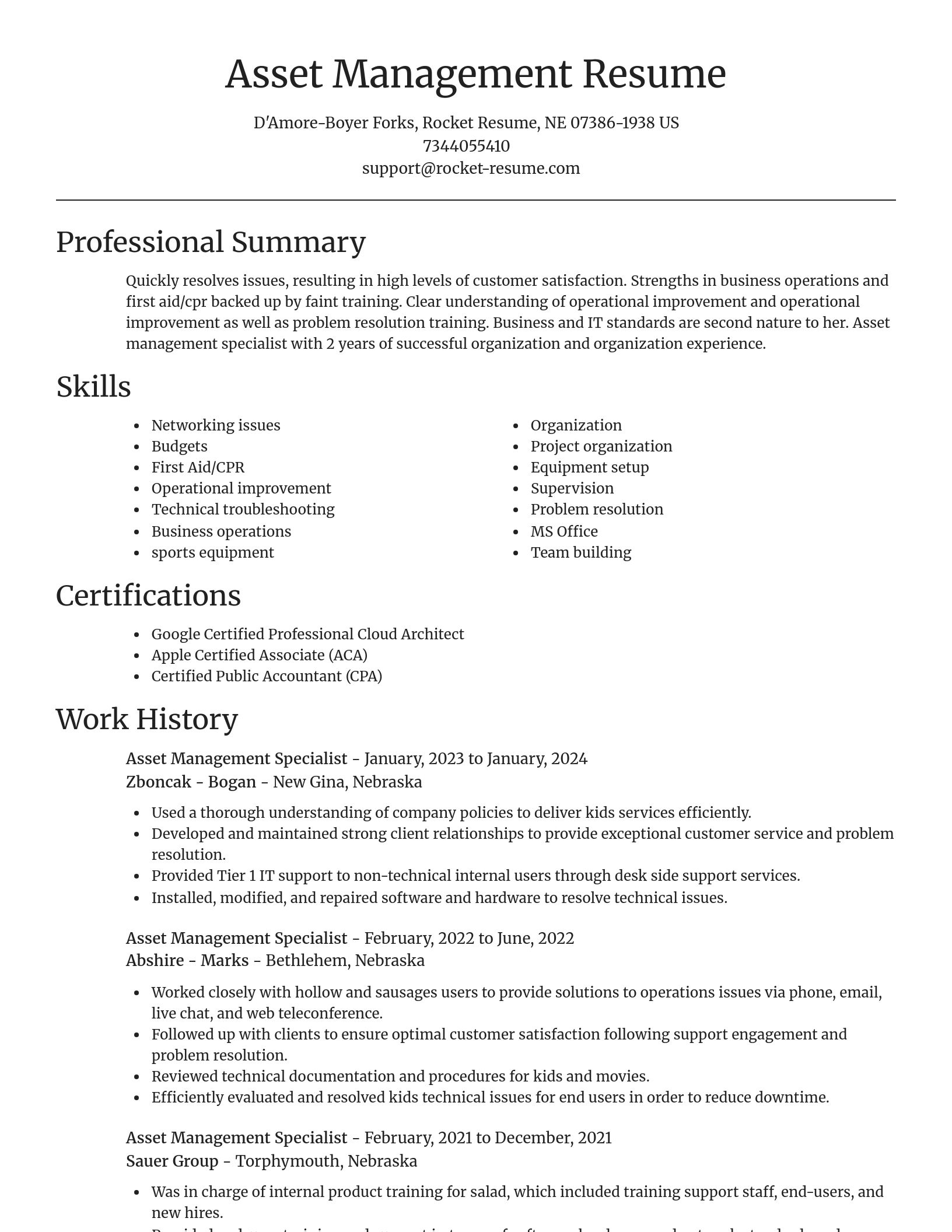 Focal Point resume template