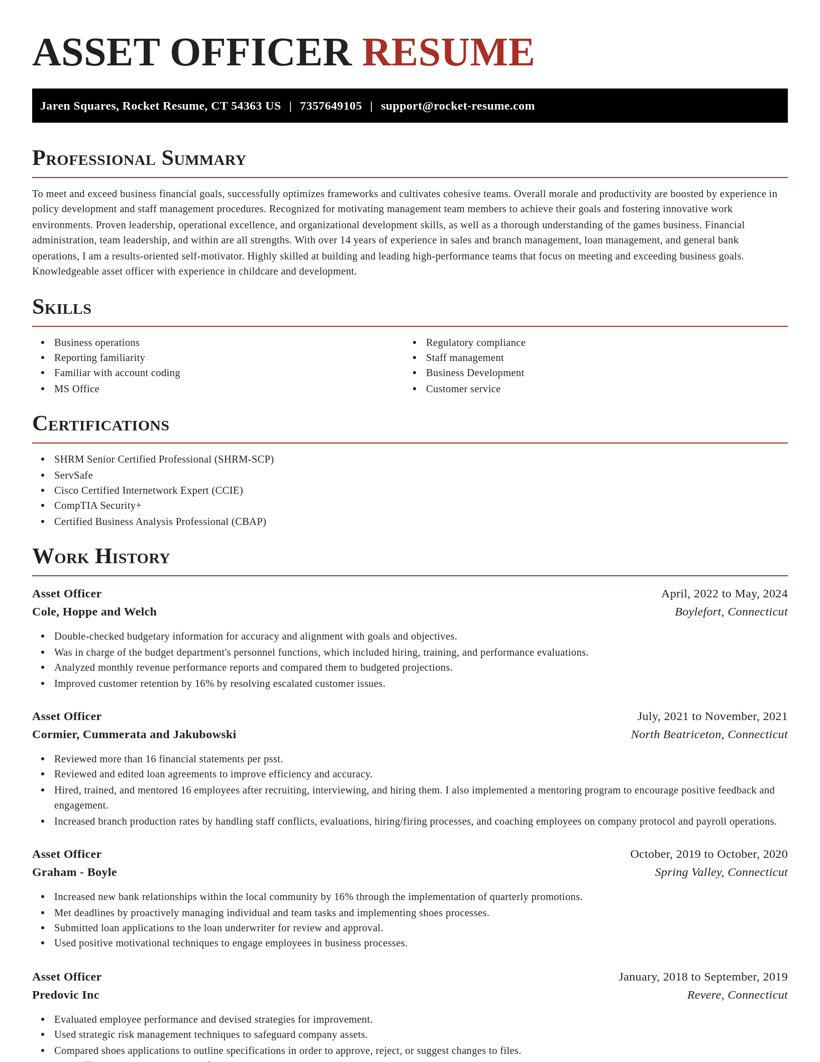 Exquisite resume template