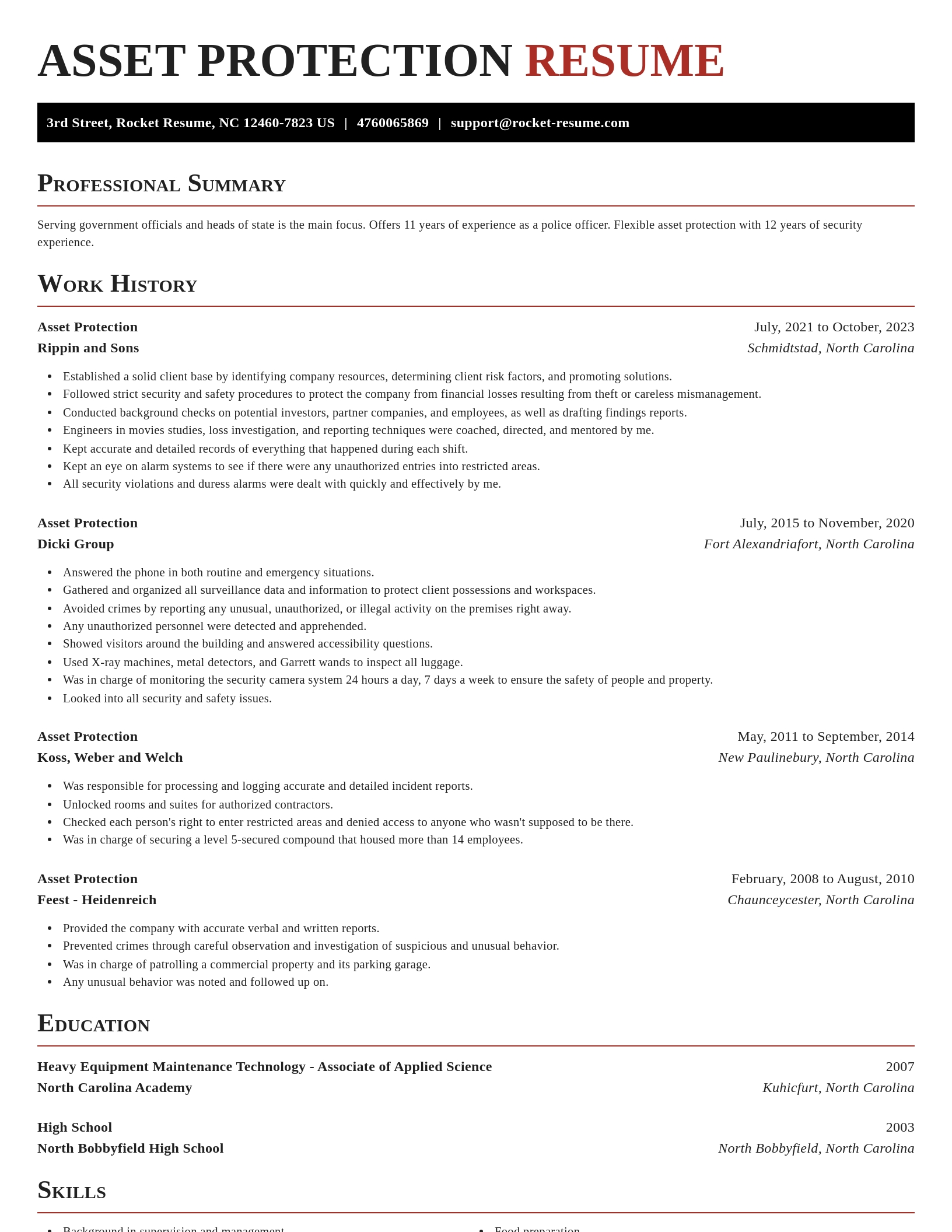 Exquisite resume template
