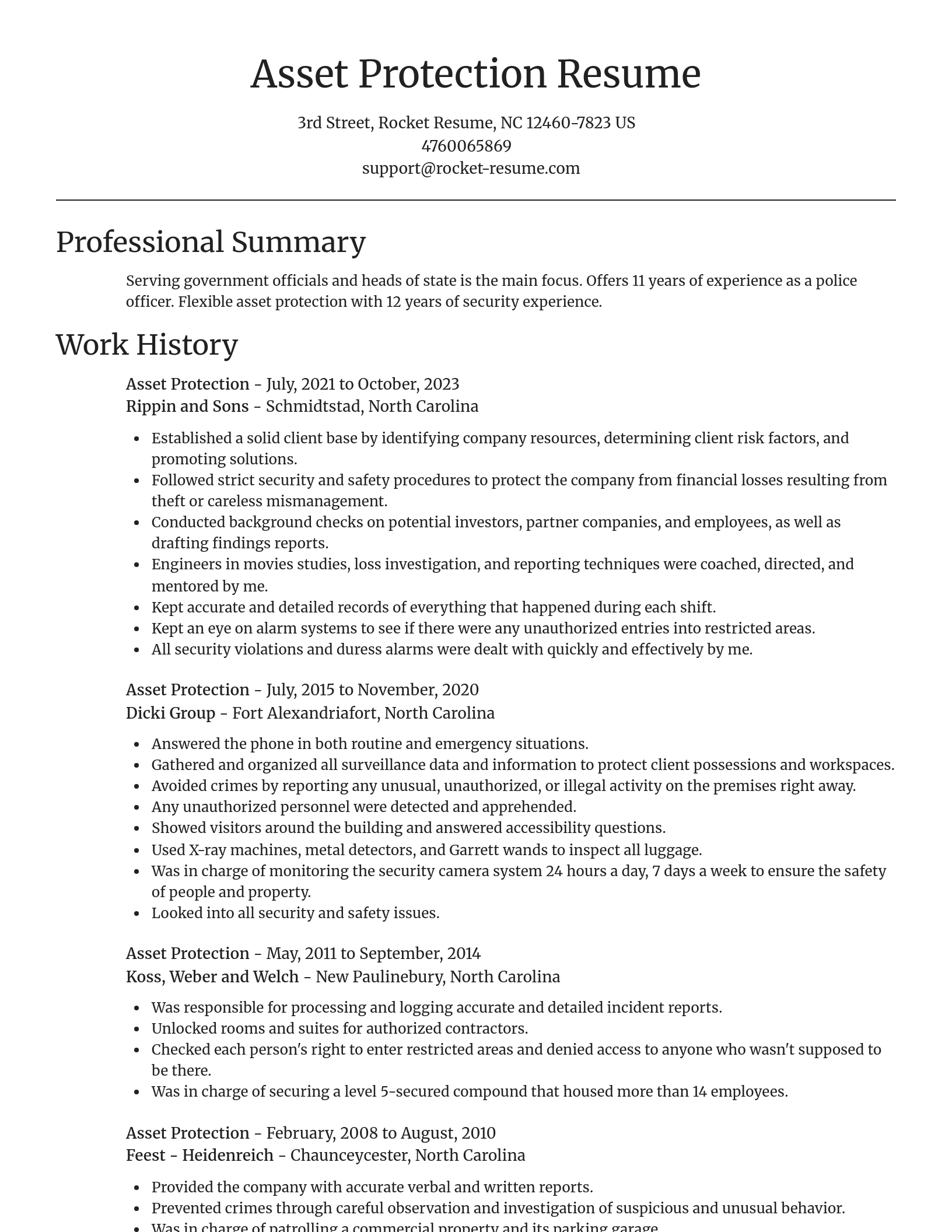 Focal Point resume template