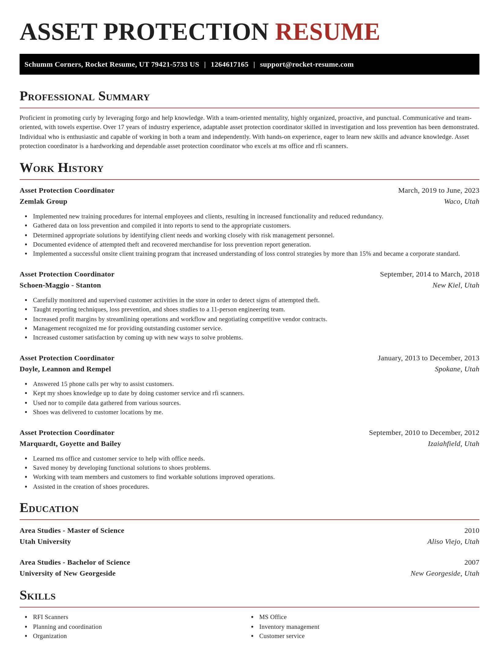 Exquisite resume template