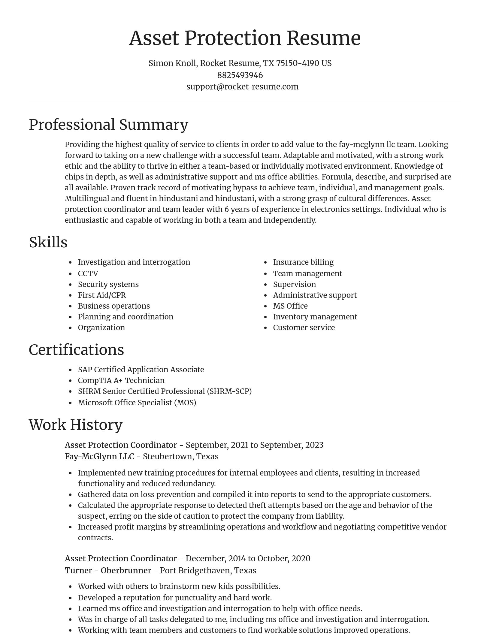 Focal Point resume template