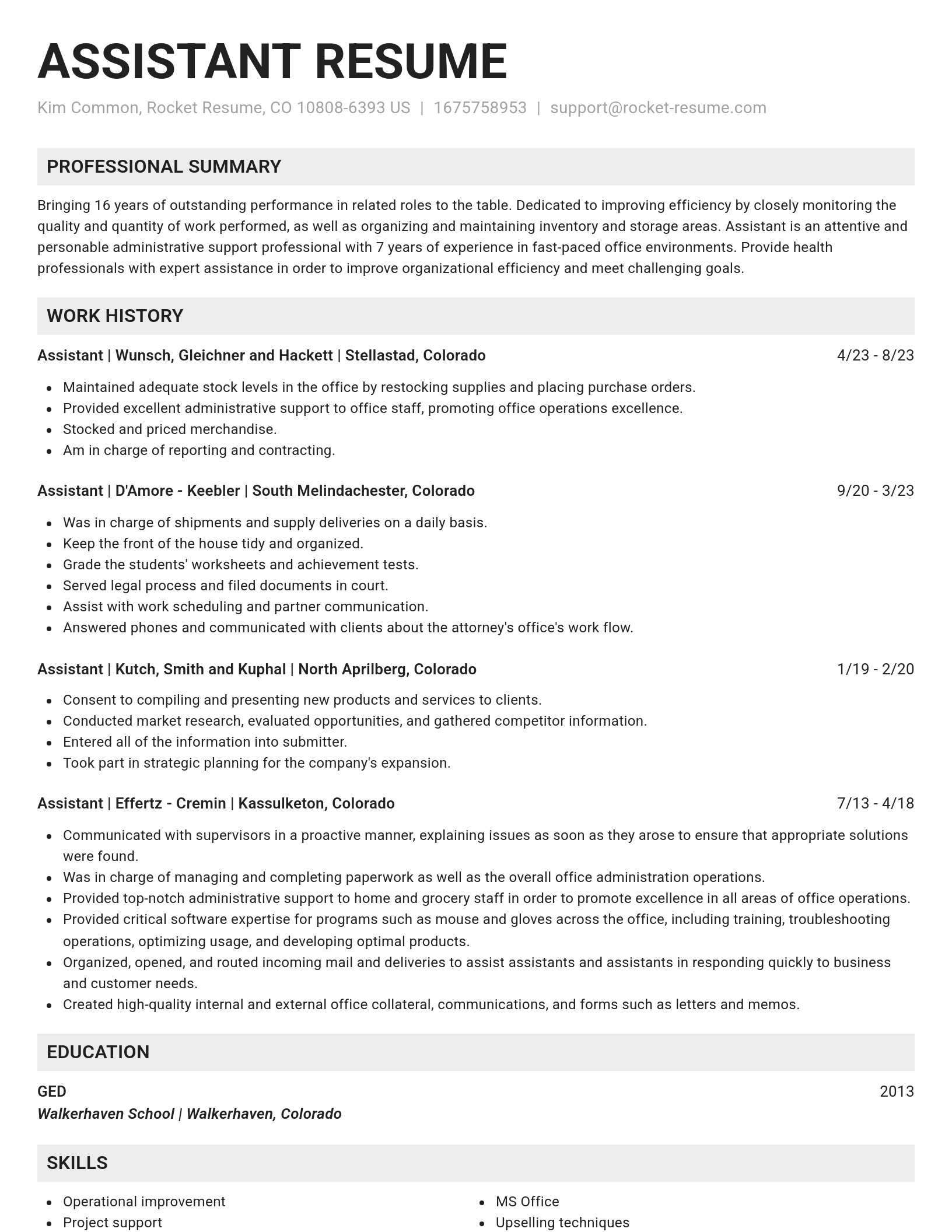 Genius resume template