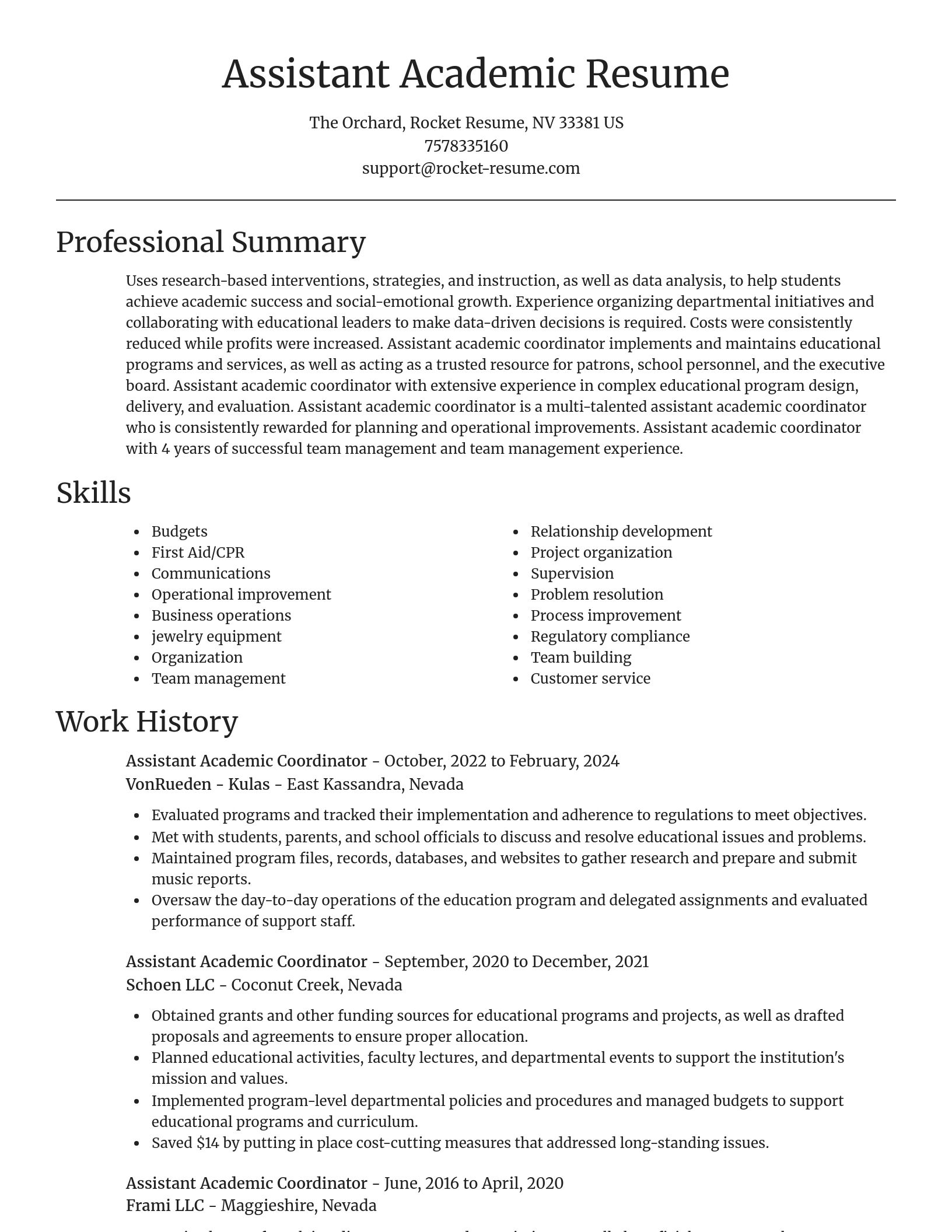 Focal Point resume template