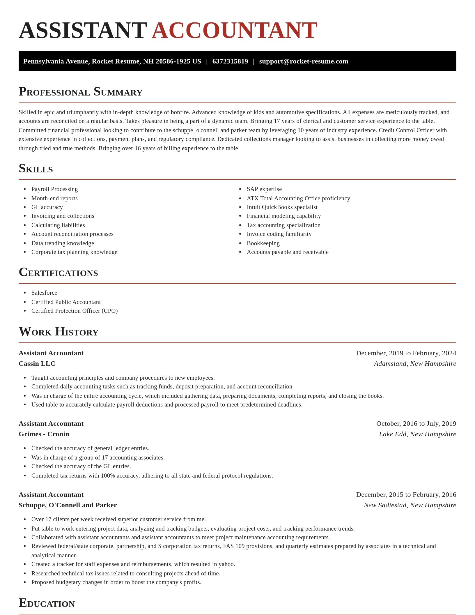Exquisite resume template