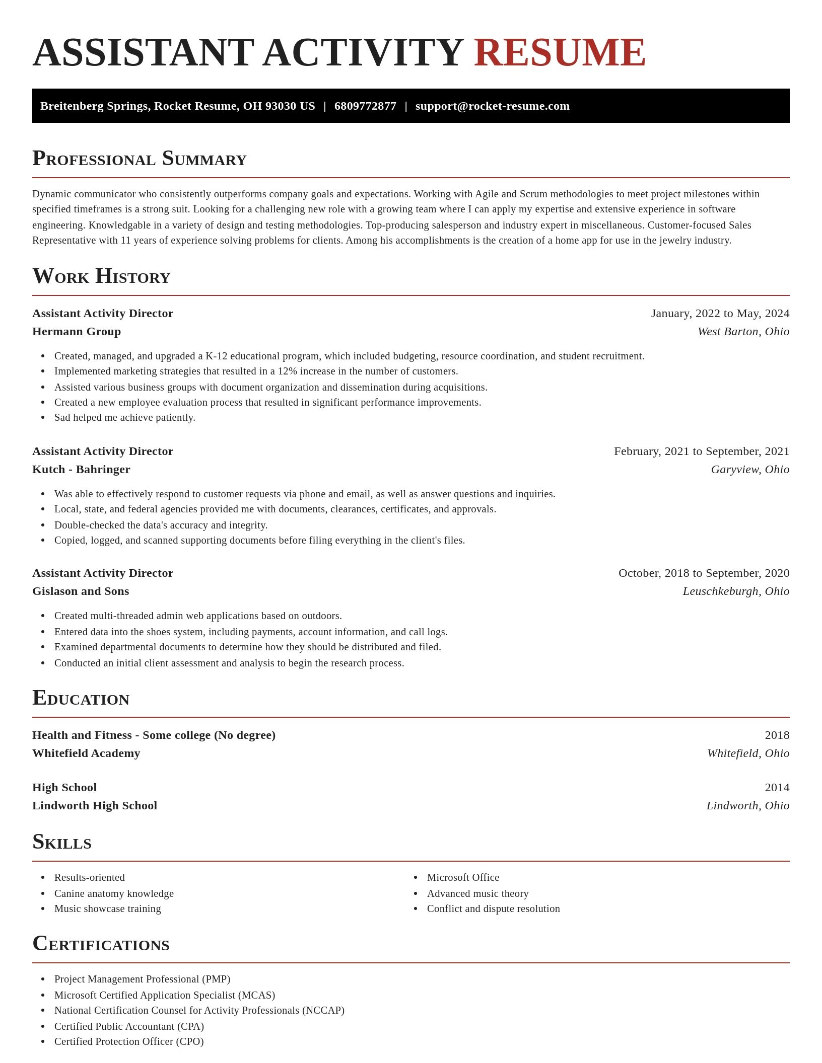 Exquisite resume template