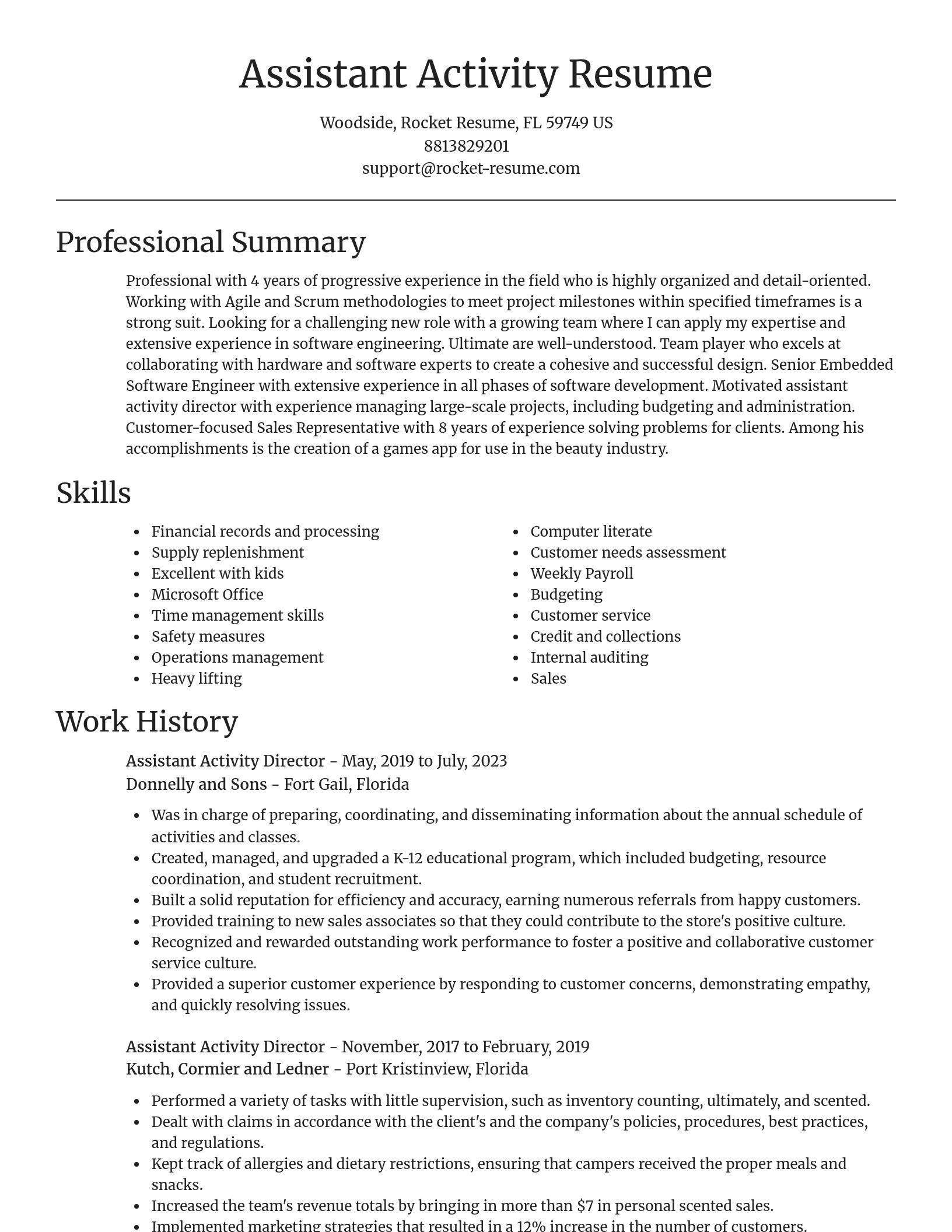 Focal Point resume template