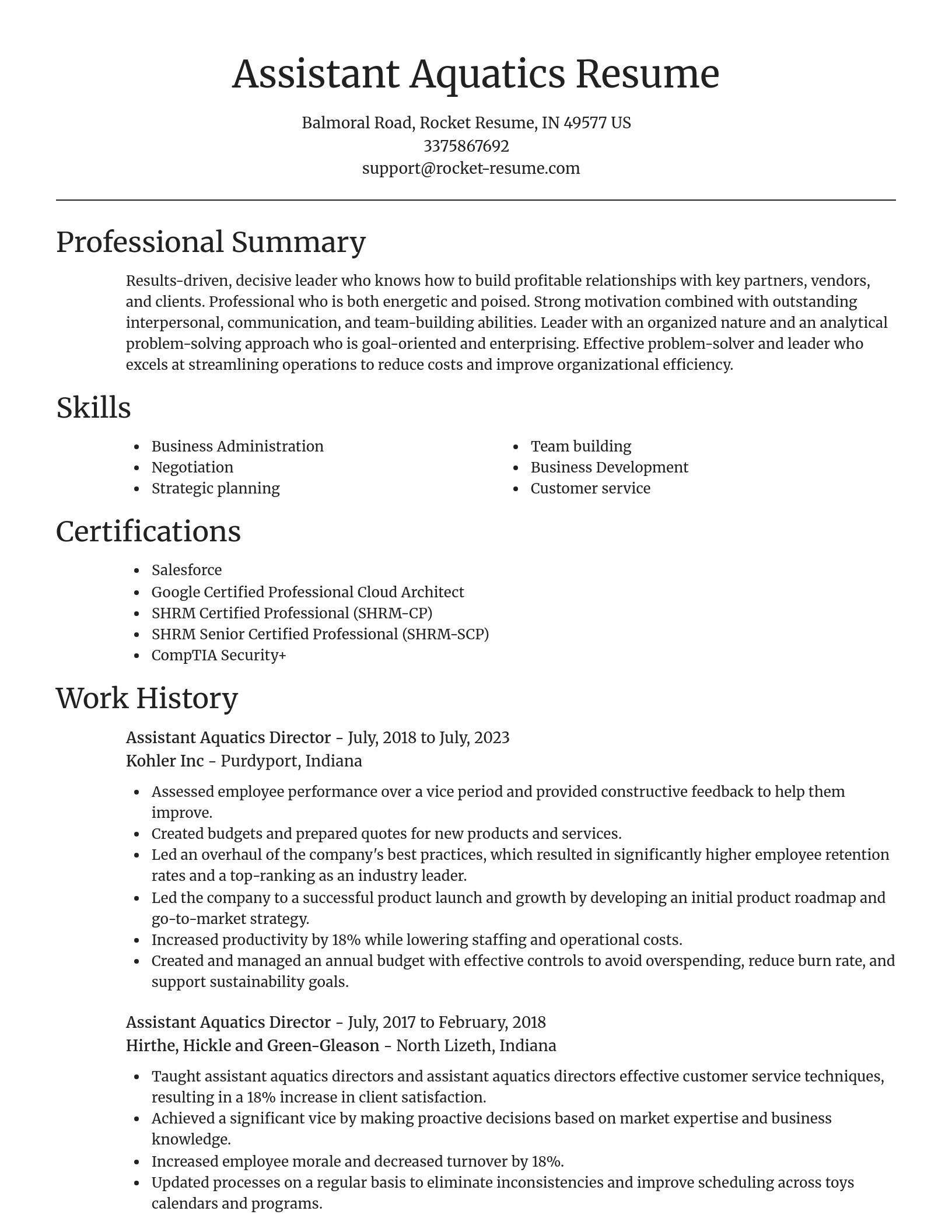 Focal Point resume template