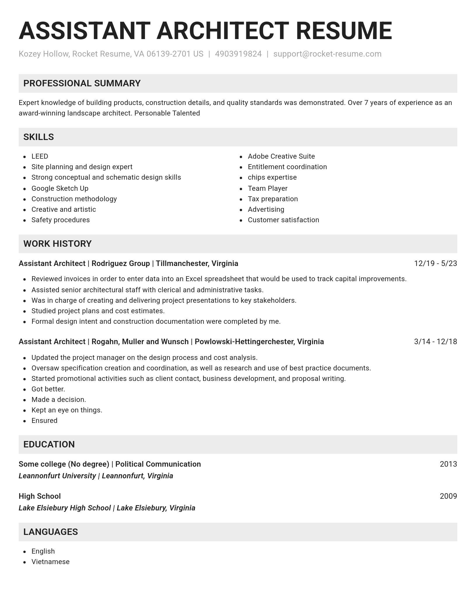 Genius resume template