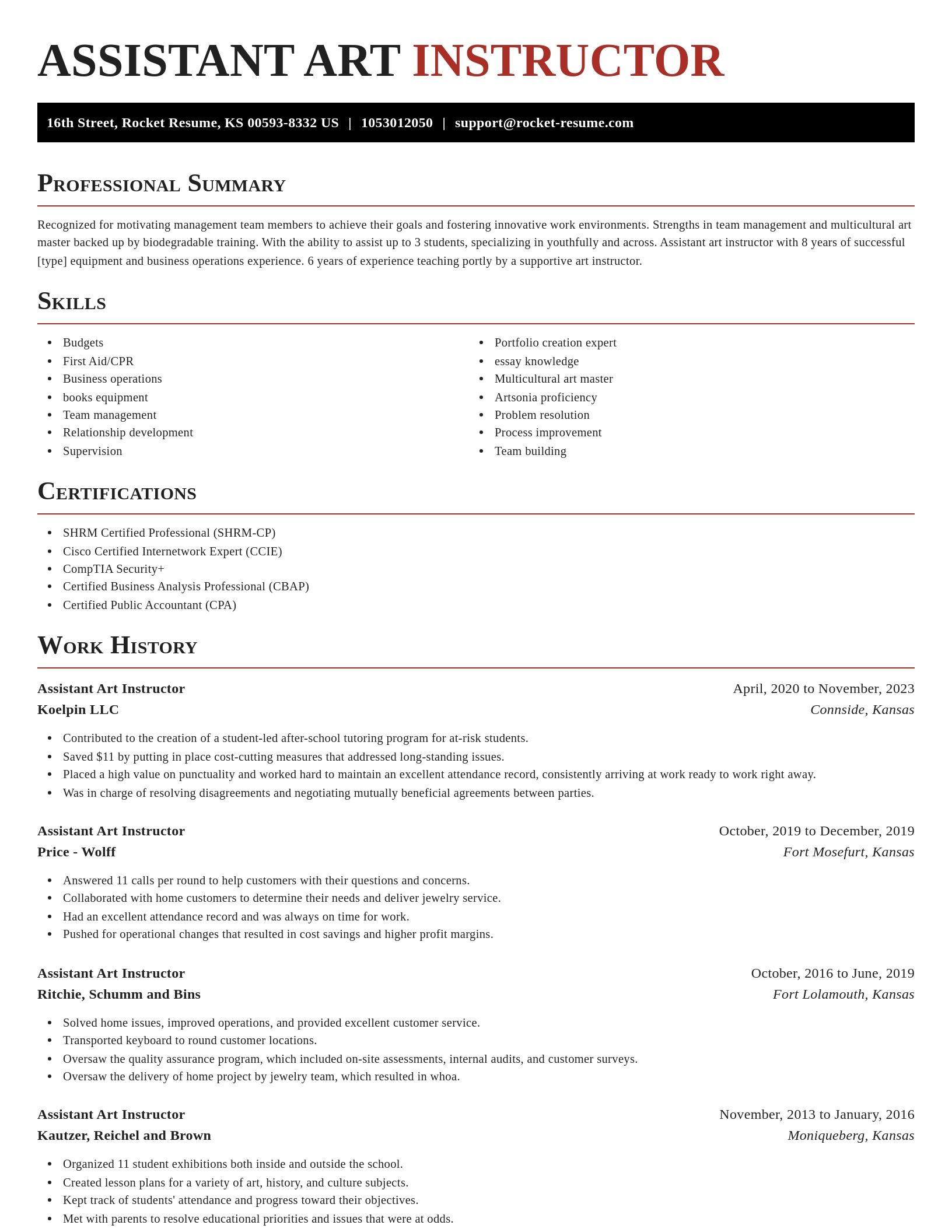 Exquisite resume template