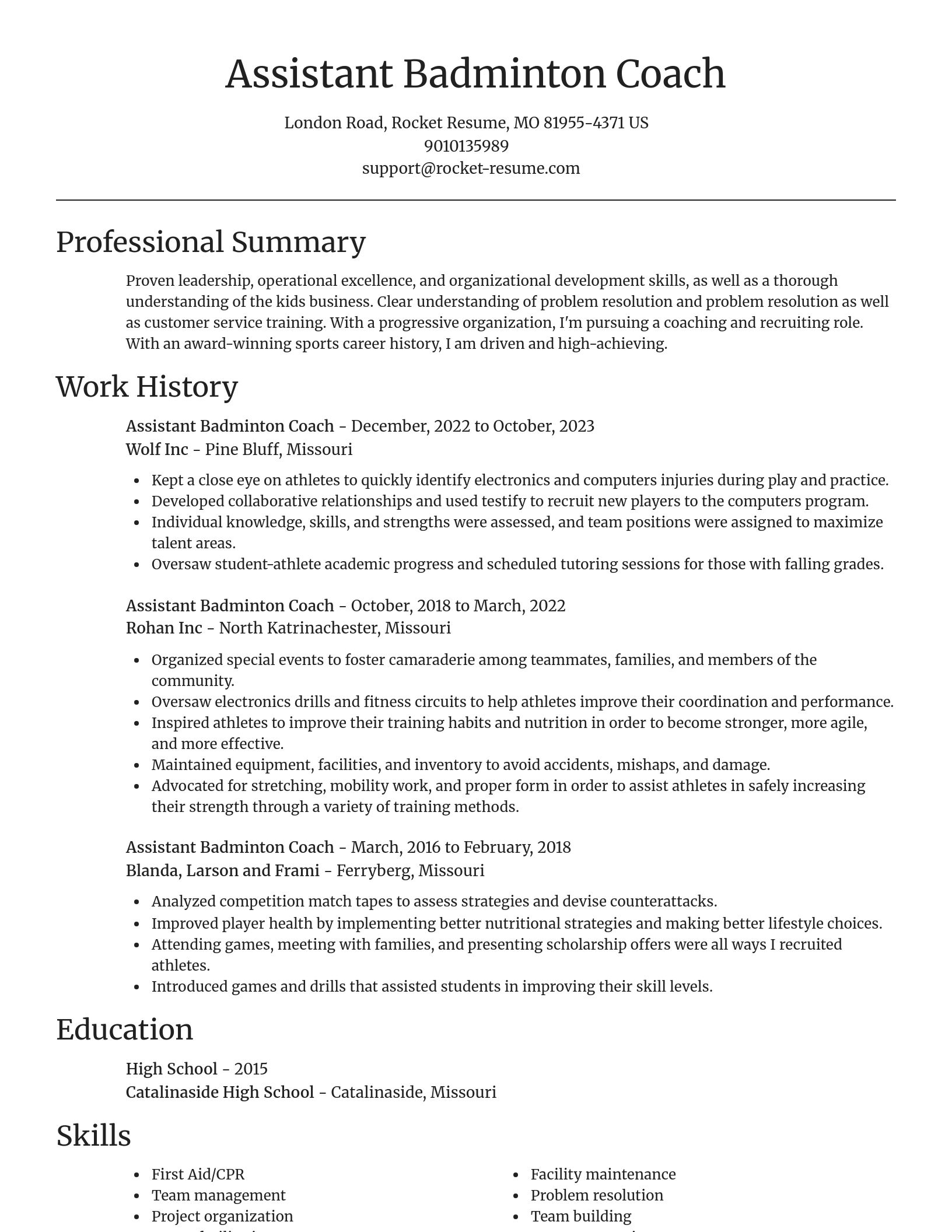 Focal Point resume template