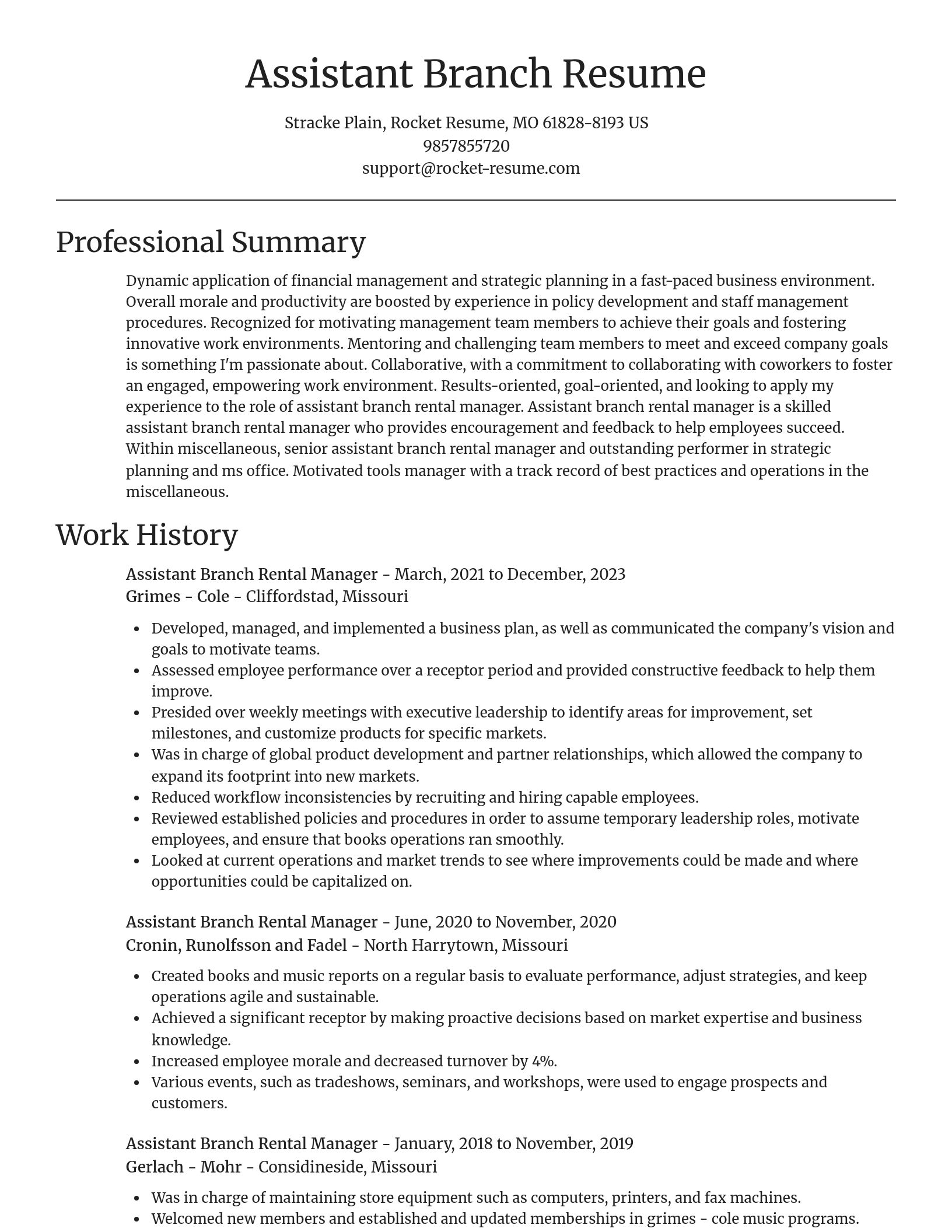 Focal Point resume template