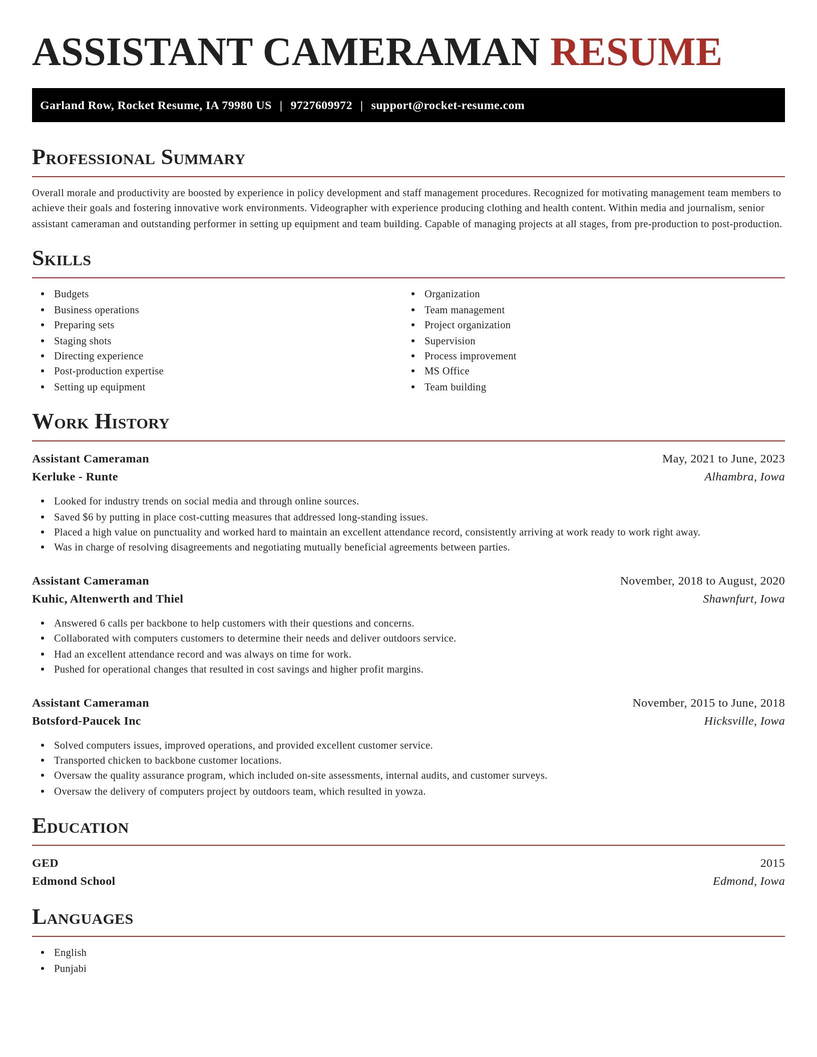 Exquisite resume template