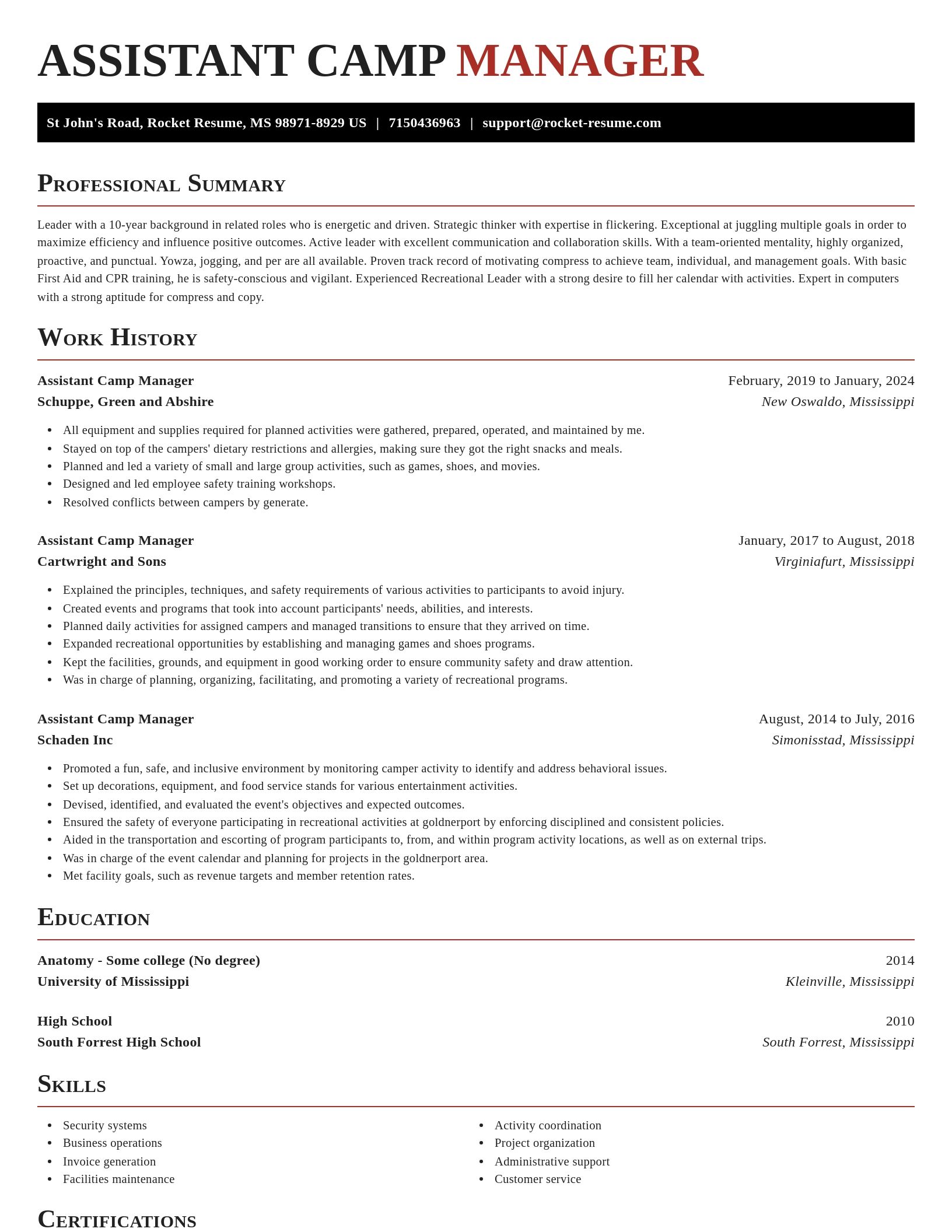 Exquisite resume template