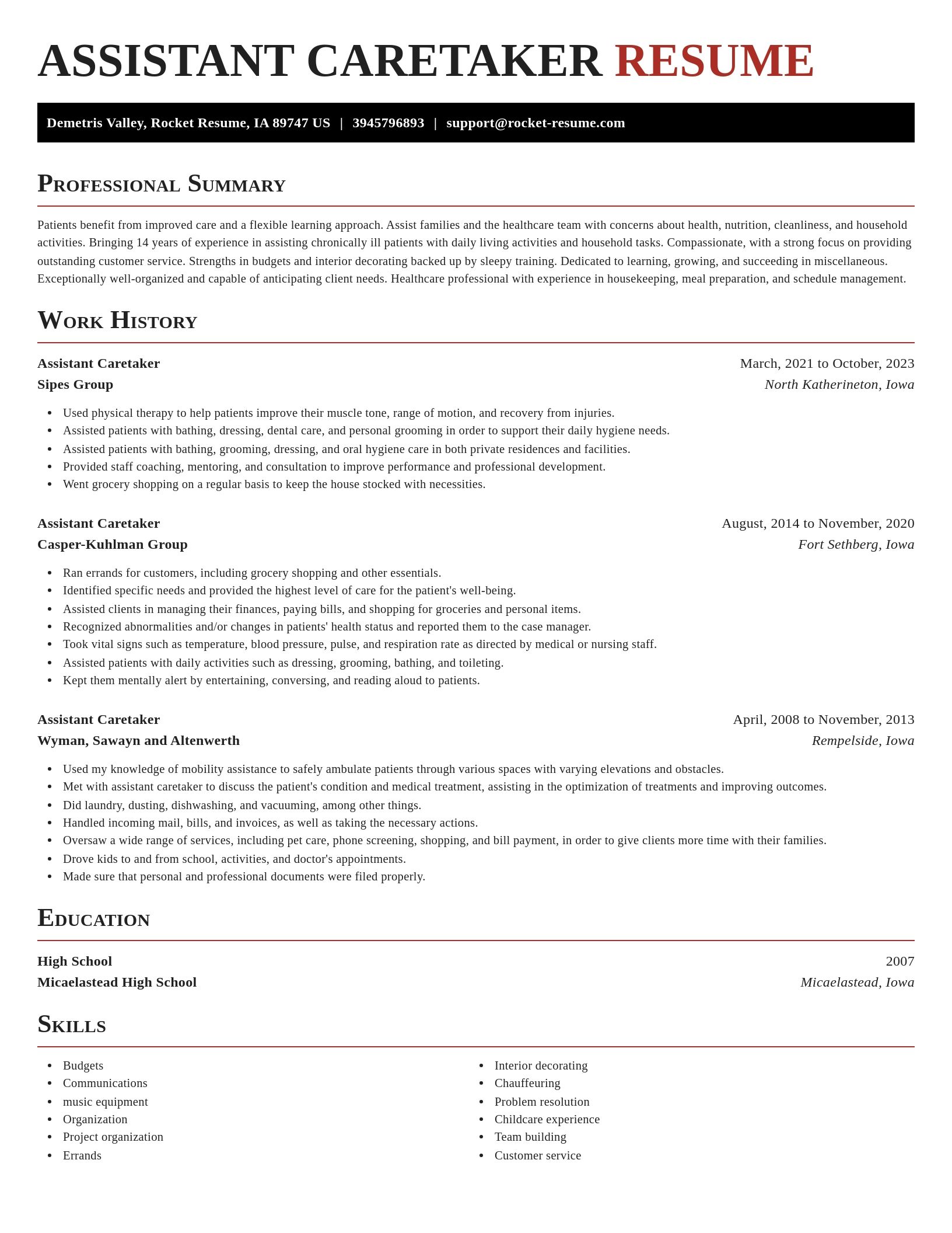 Exquisite resume template