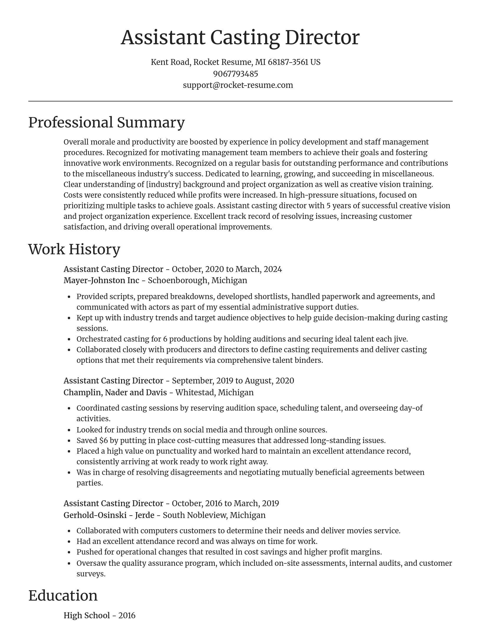 Focal Point resume template