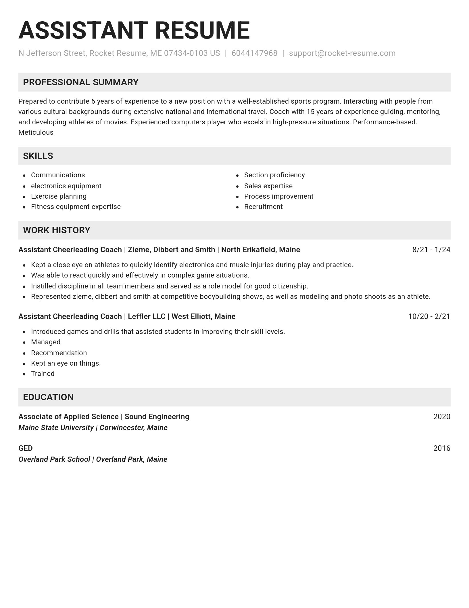 Genius resume template