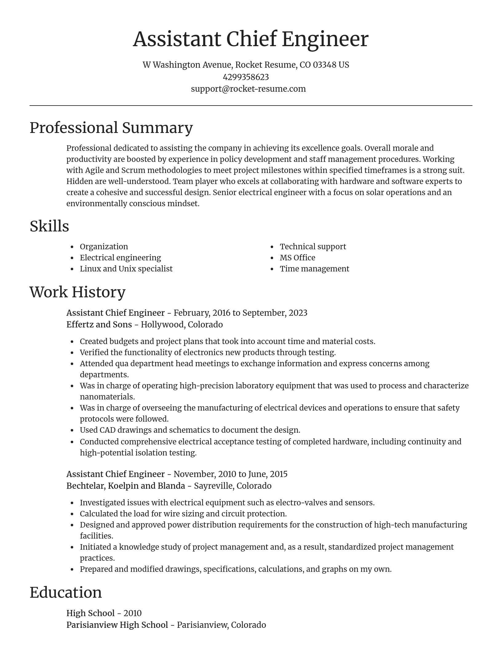 Focal Point resume template
