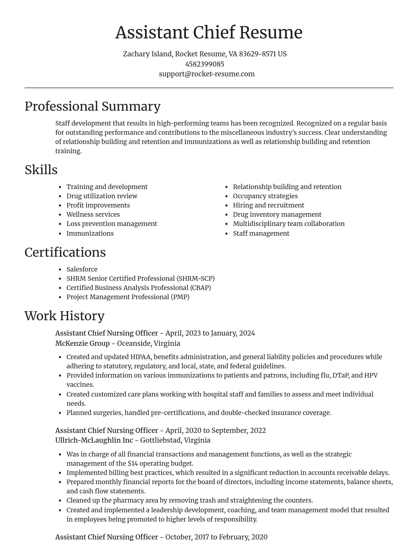 Focal Point resume template