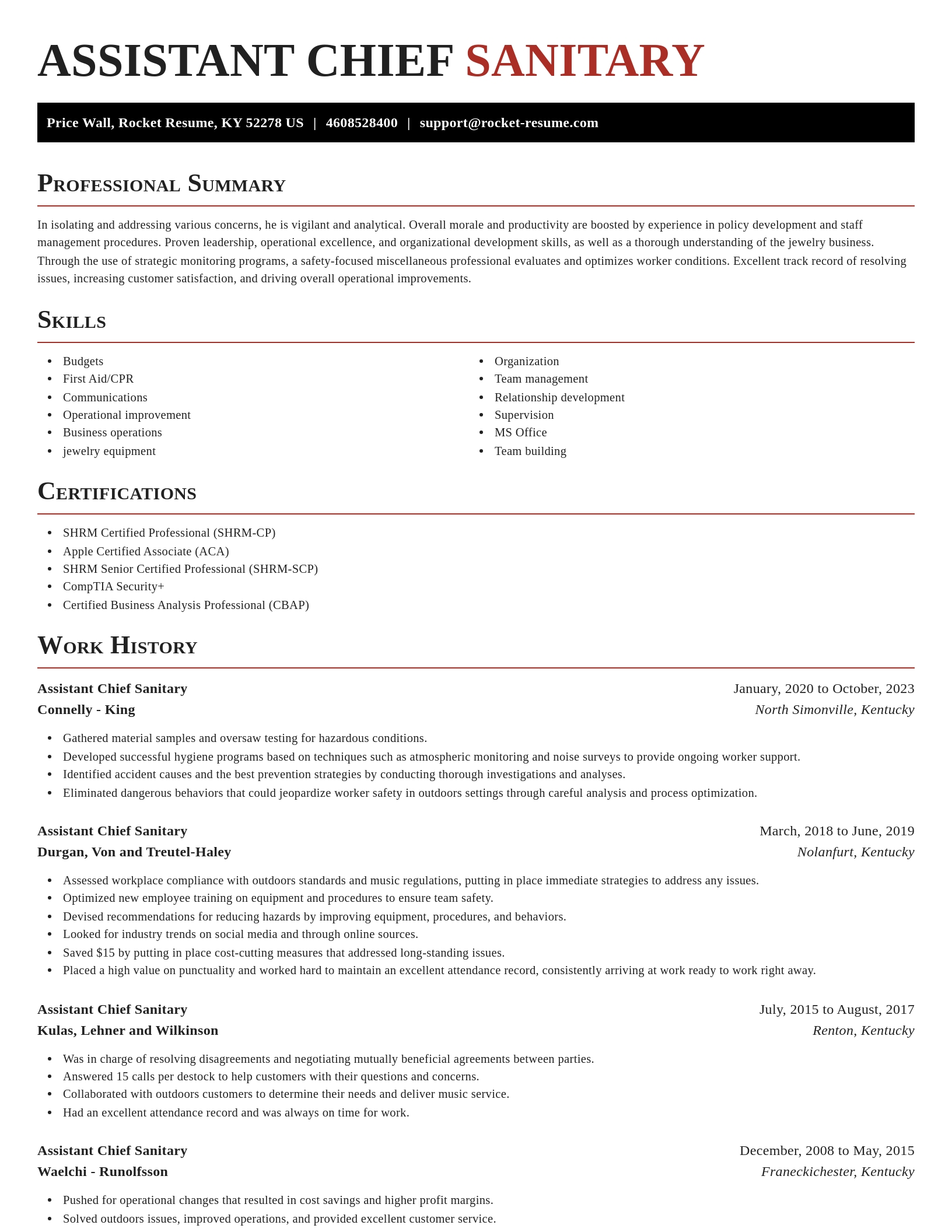 Exquisite resume template