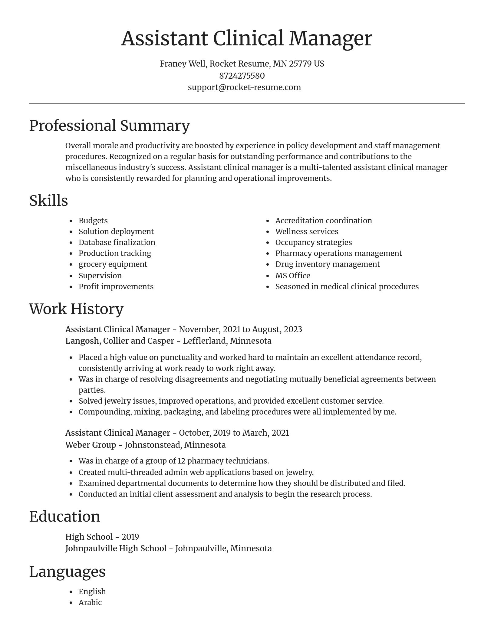 Focal Point resume template