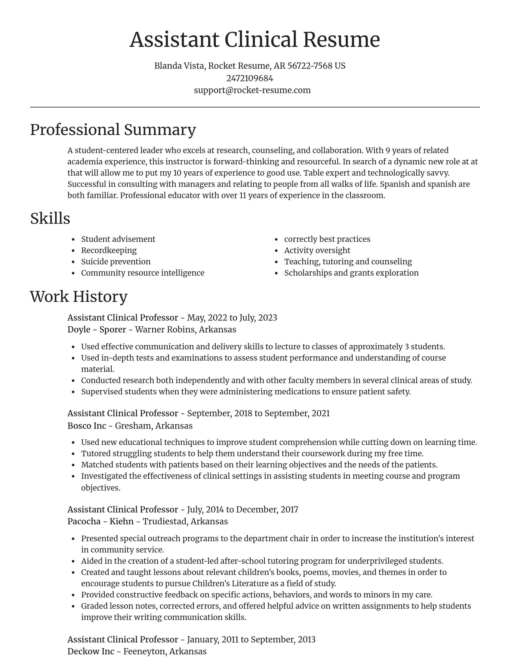 Focal Point resume template