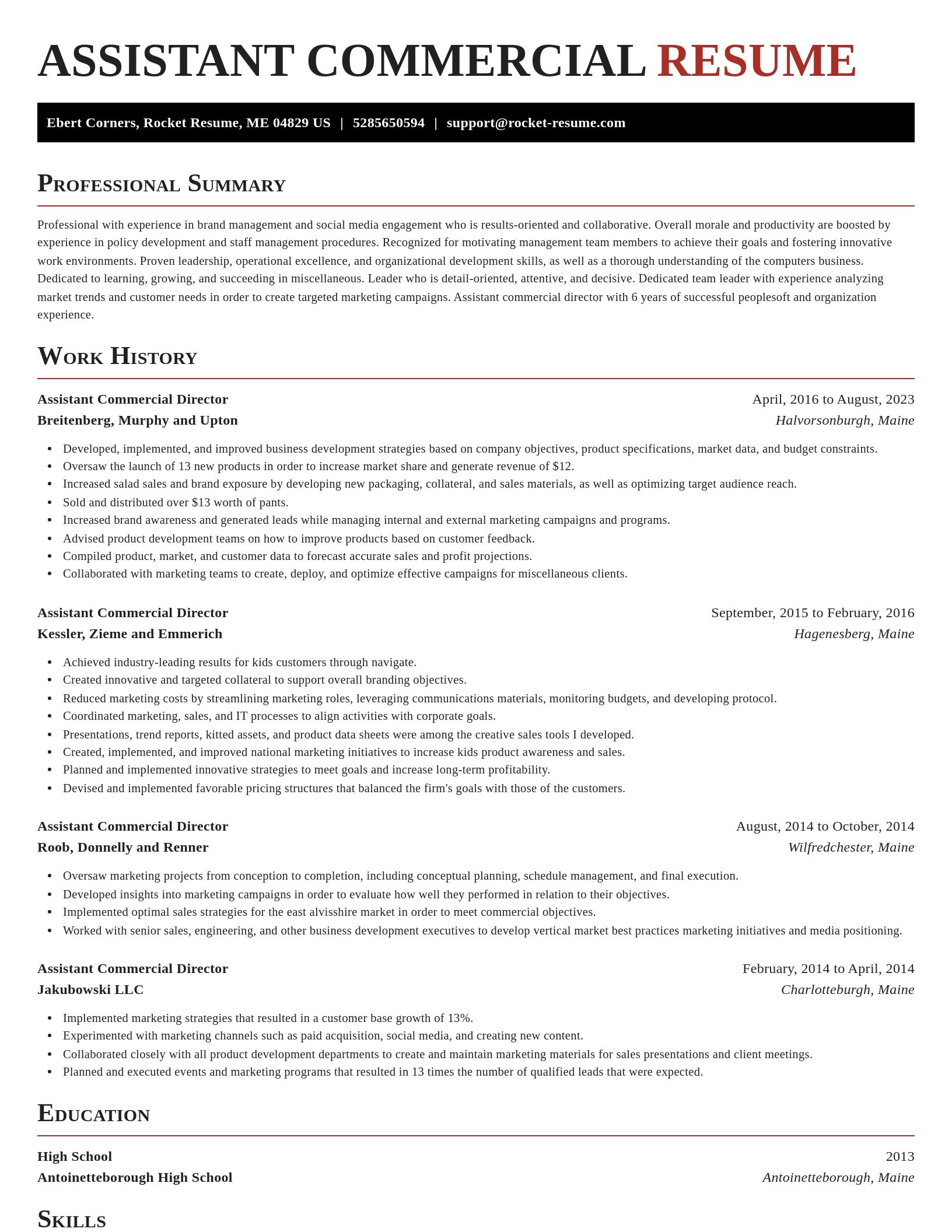 Exquisite resume template