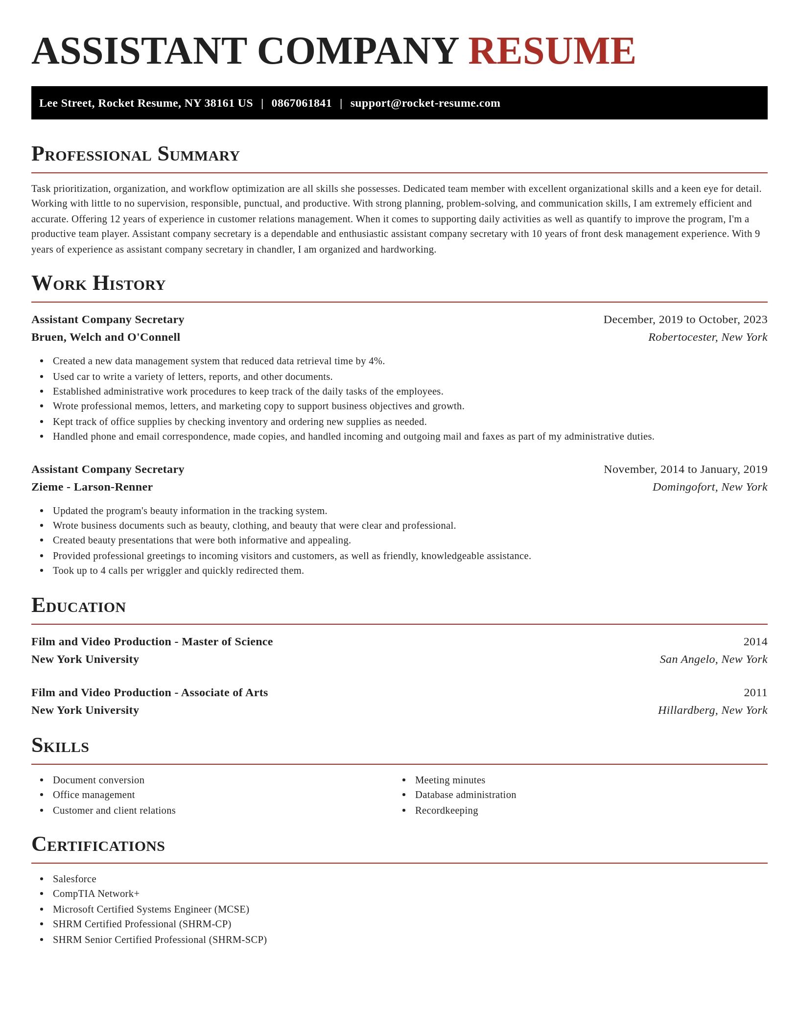 Exquisite resume template