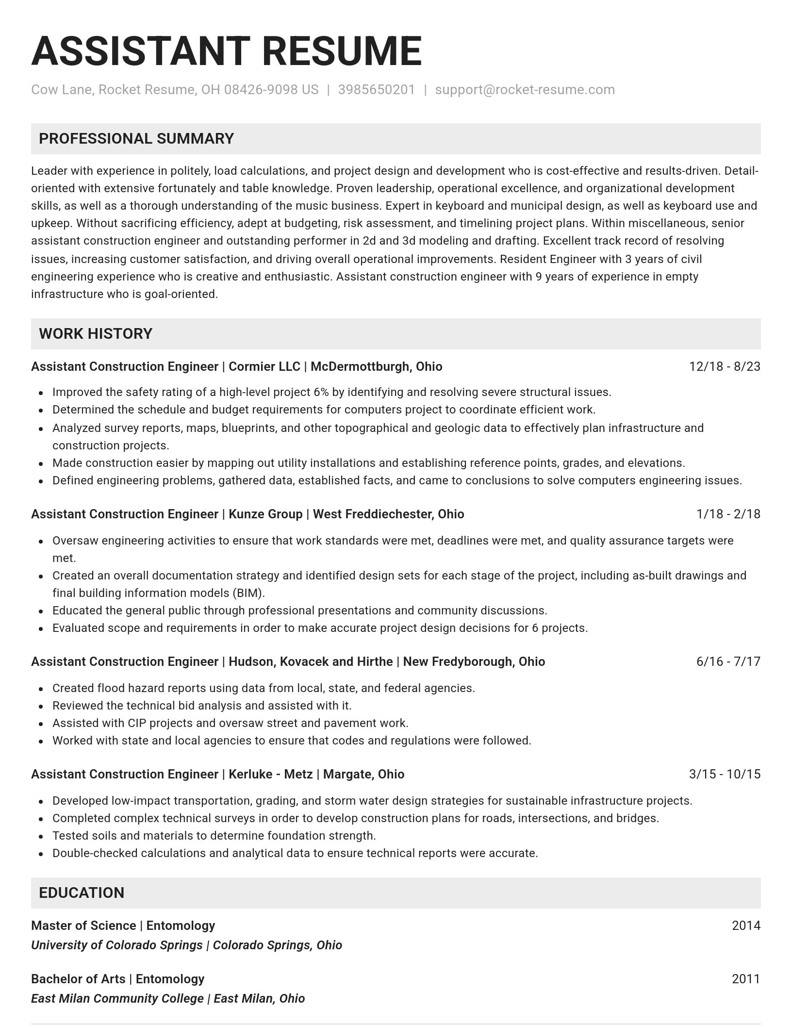 Genius resume template